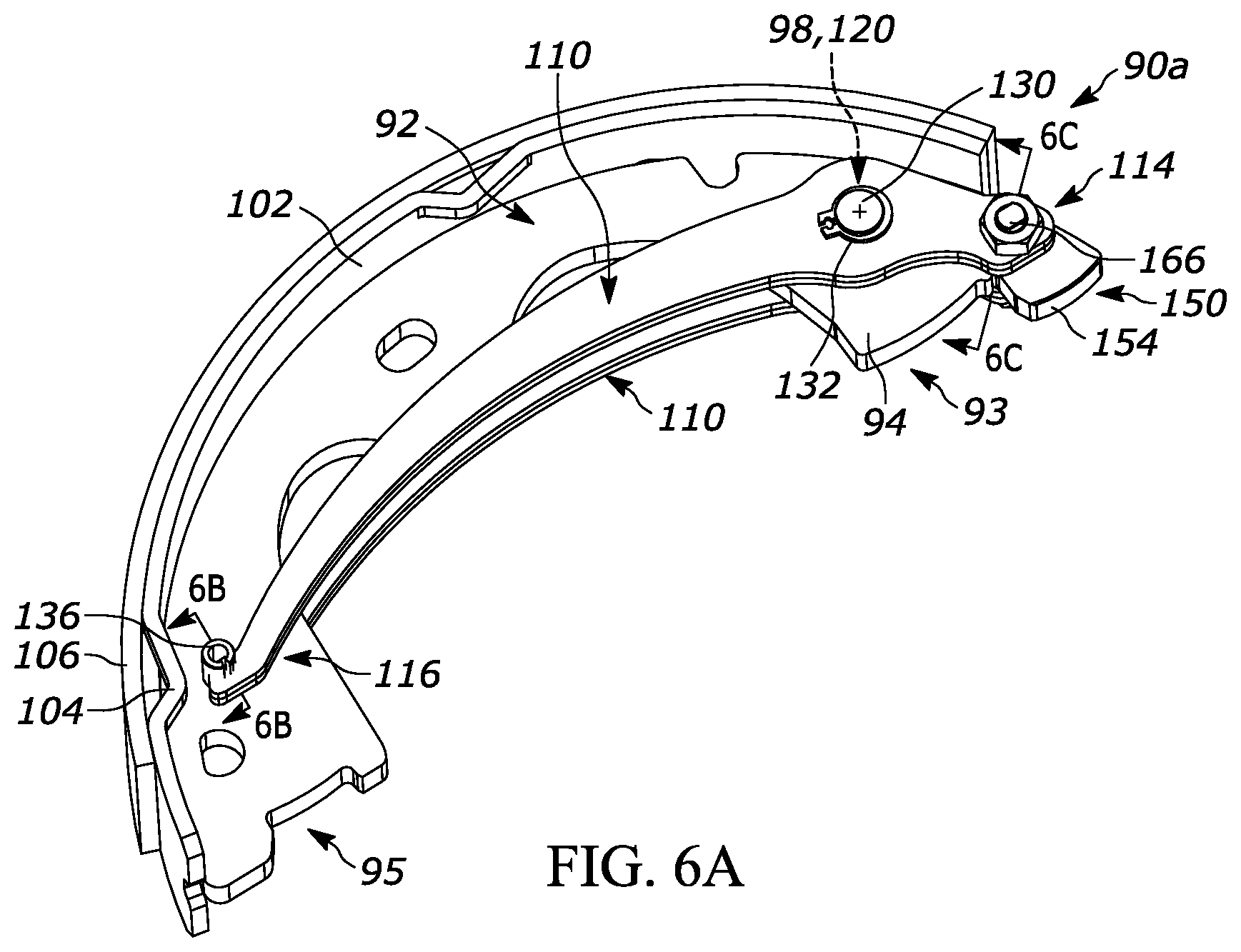 Patent US12297878 Figure 6 – Apparatus for drum brake assembly