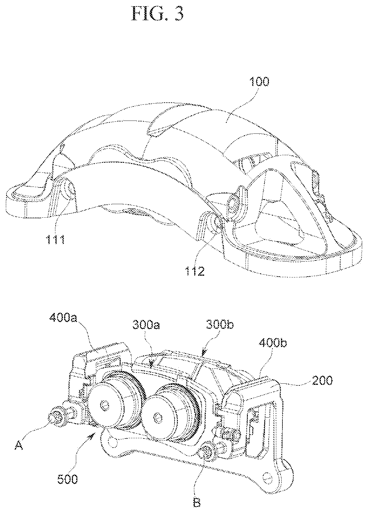 Patent US12297879 Figure 3 – Disc brake