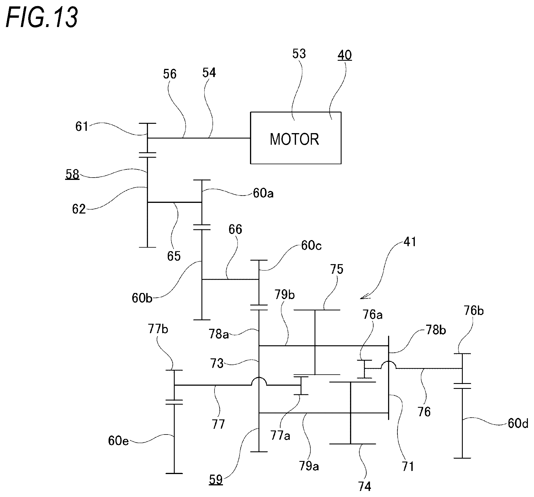 Patent US12297880 Figure 13 – Motor gear unit for disc brake apparatus and disc brake apparatus