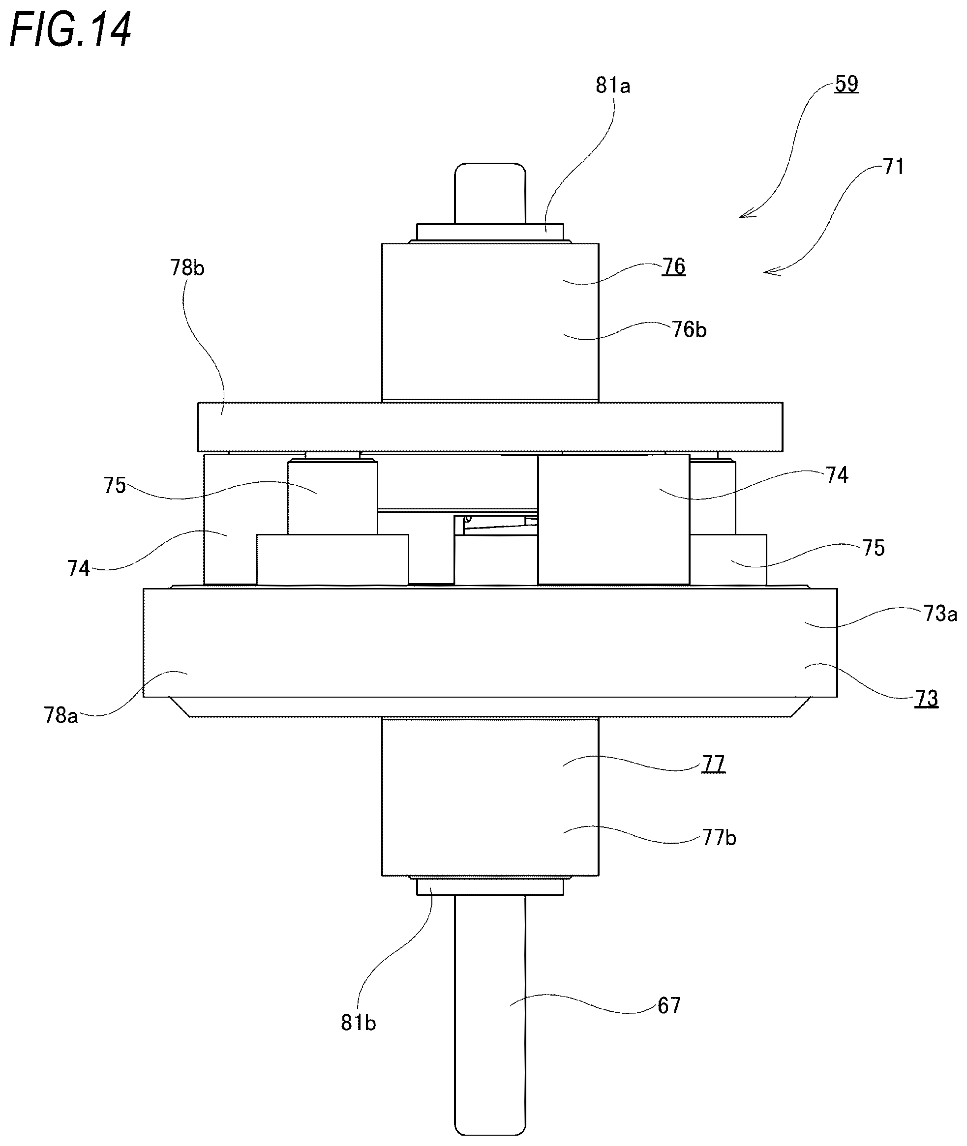Patent US12297880 Figure 14 – Motor gear unit for disc brake apparatus and disc brake apparatus