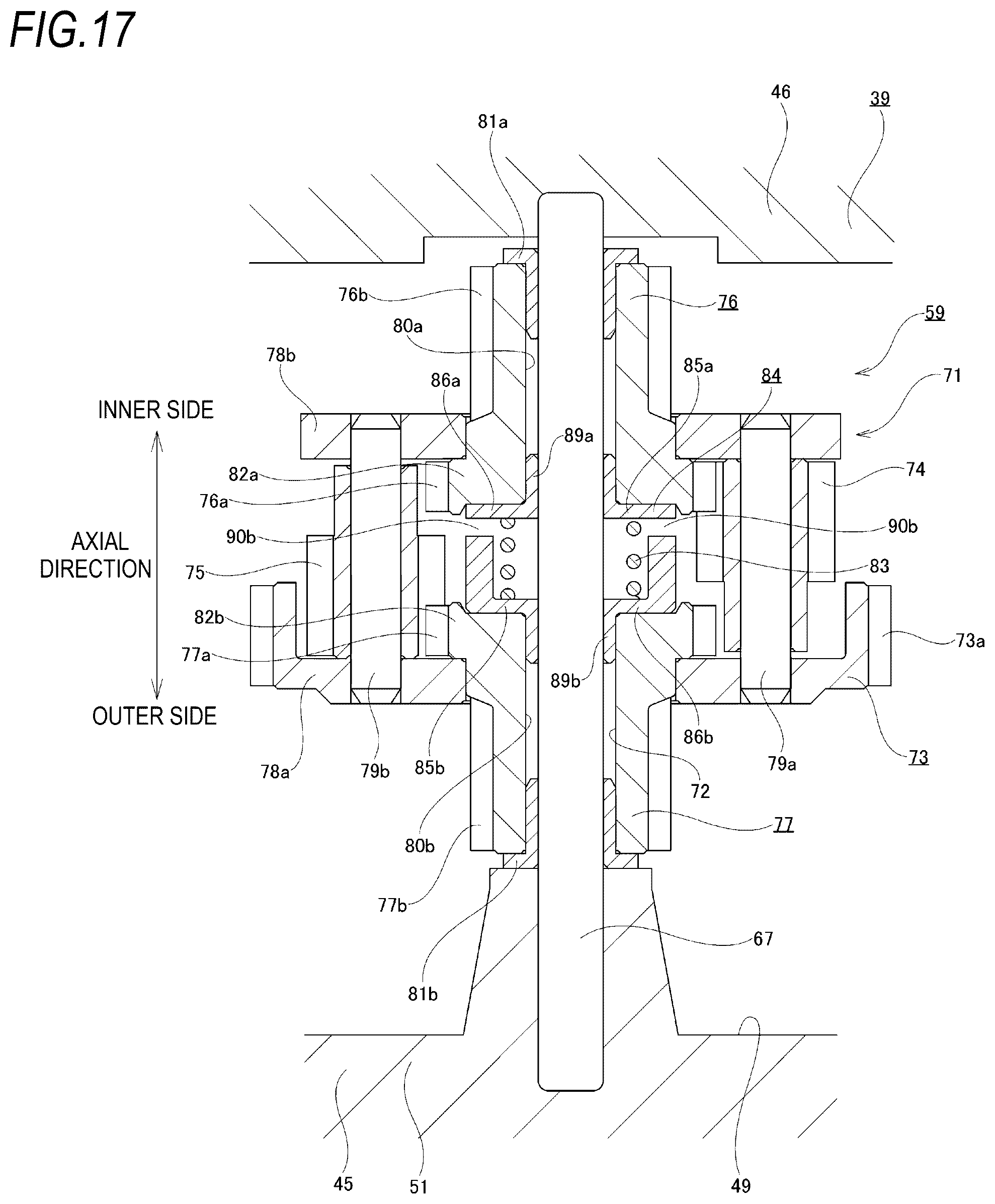 Patent US12297880 Figure 17 – Motor gear unit for disc brake apparatus and disc brake apparatus