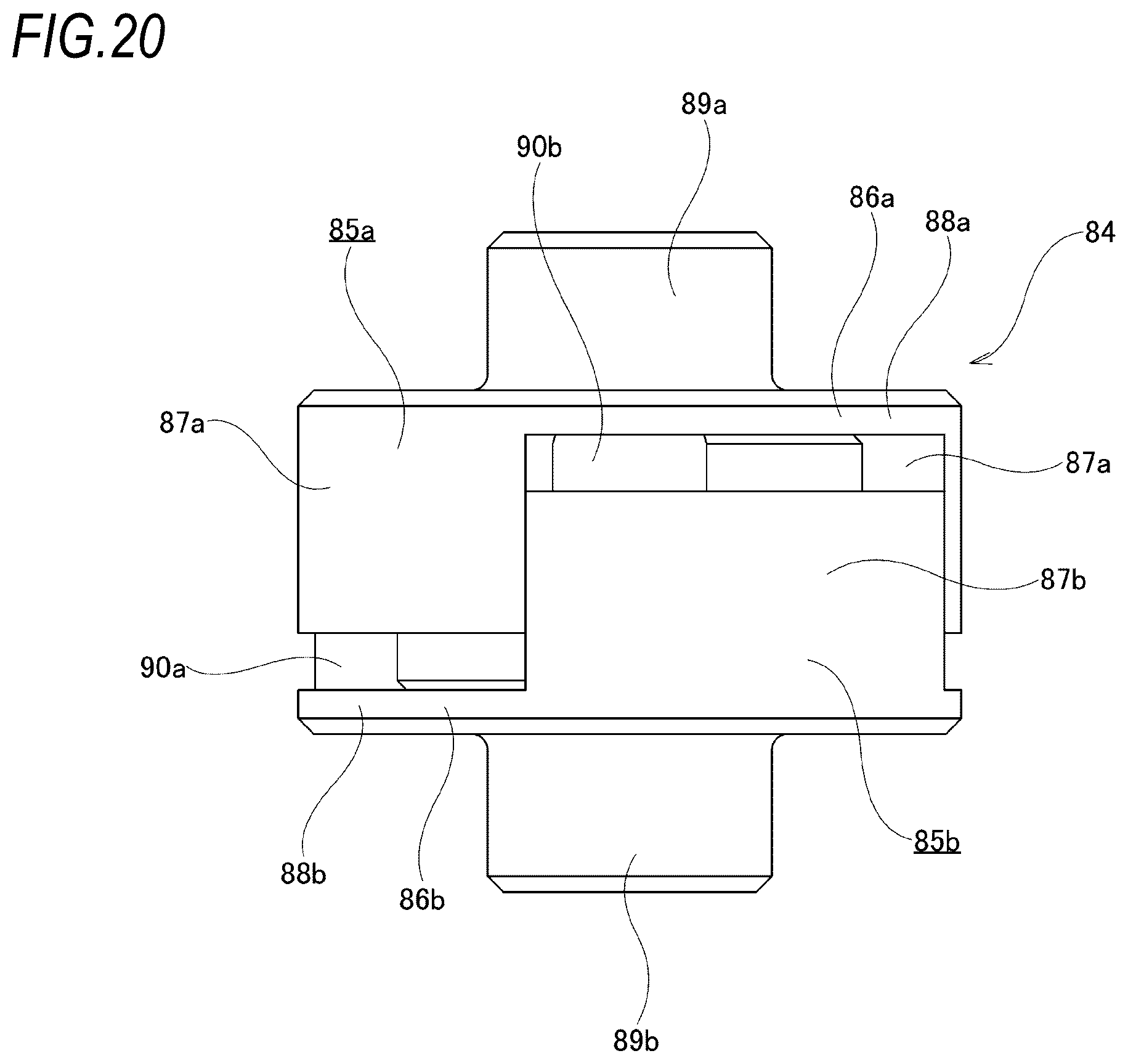Patent US12297880 Figure 20 – Motor gear unit for disc brake apparatus and disc brake apparatus