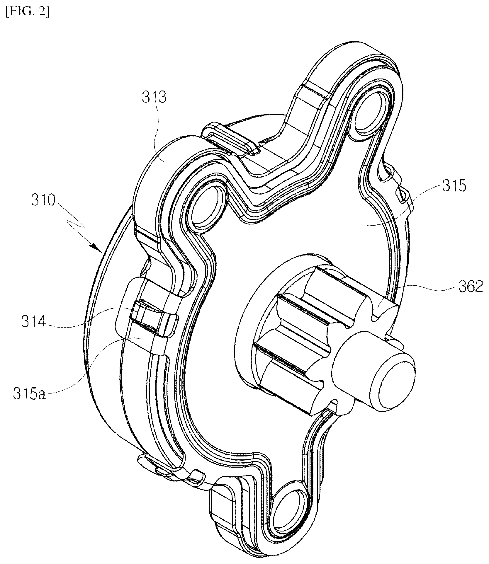Patent US12297881 Figure 2 – Brake module