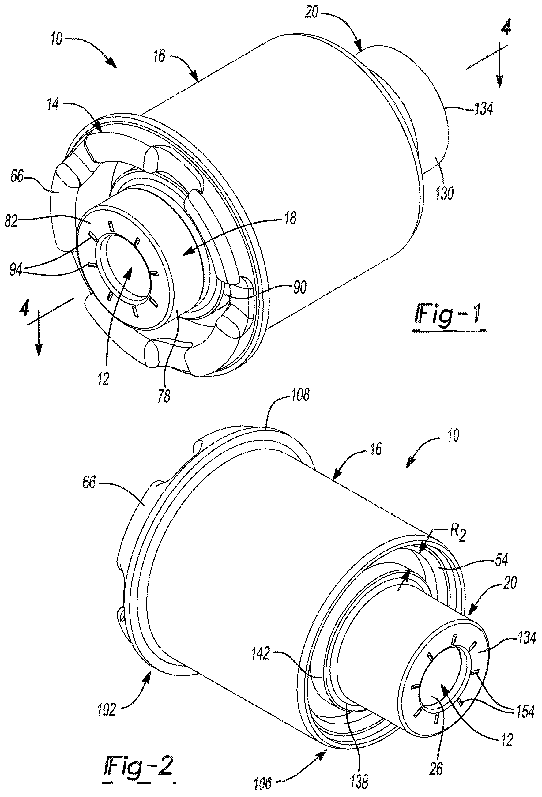 Patent US12297883 Figure 1 – Elastomeric bushing with ferrule