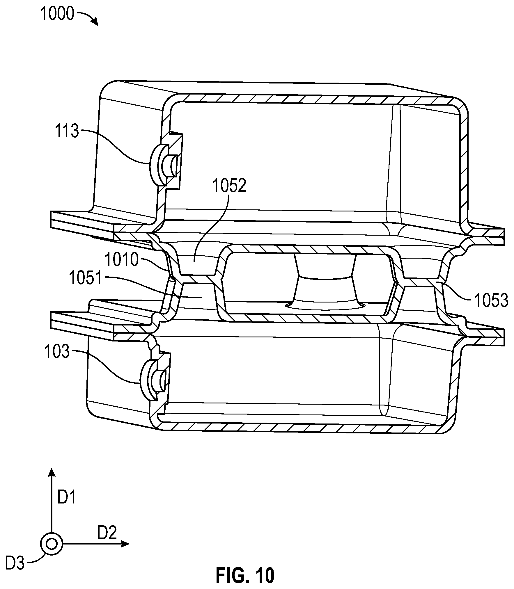 Patent US12297884 Figure 10 – Impact absorbing apparatus