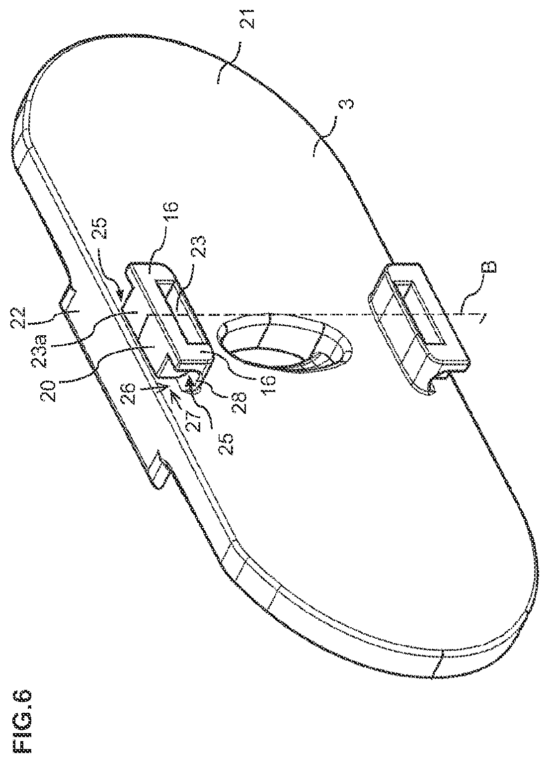 Patent US12297891 Figure 4 – Transverse bar and chain link with transverse bar