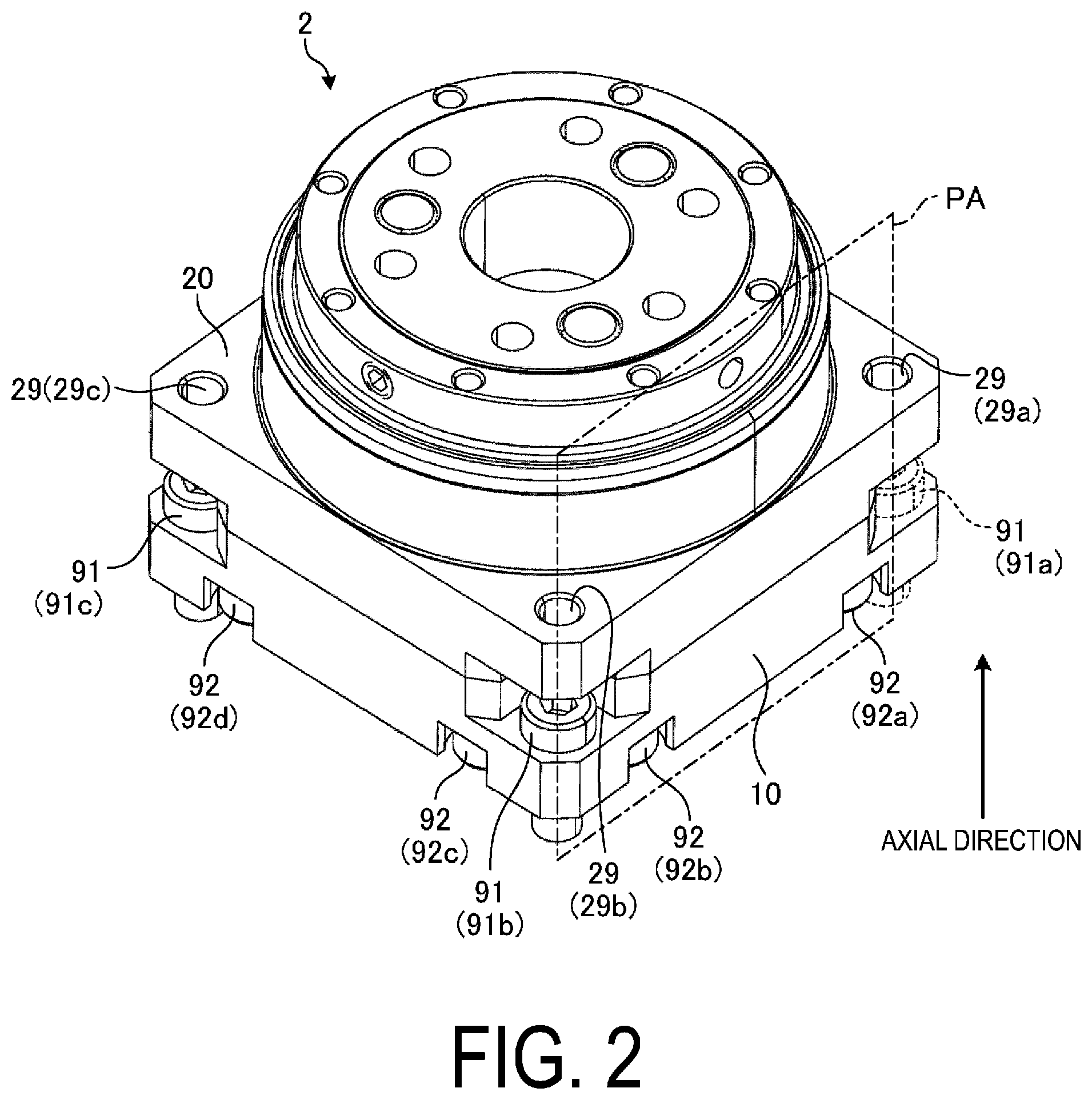 Patent US12297893 Figure 2 – Speed reducer