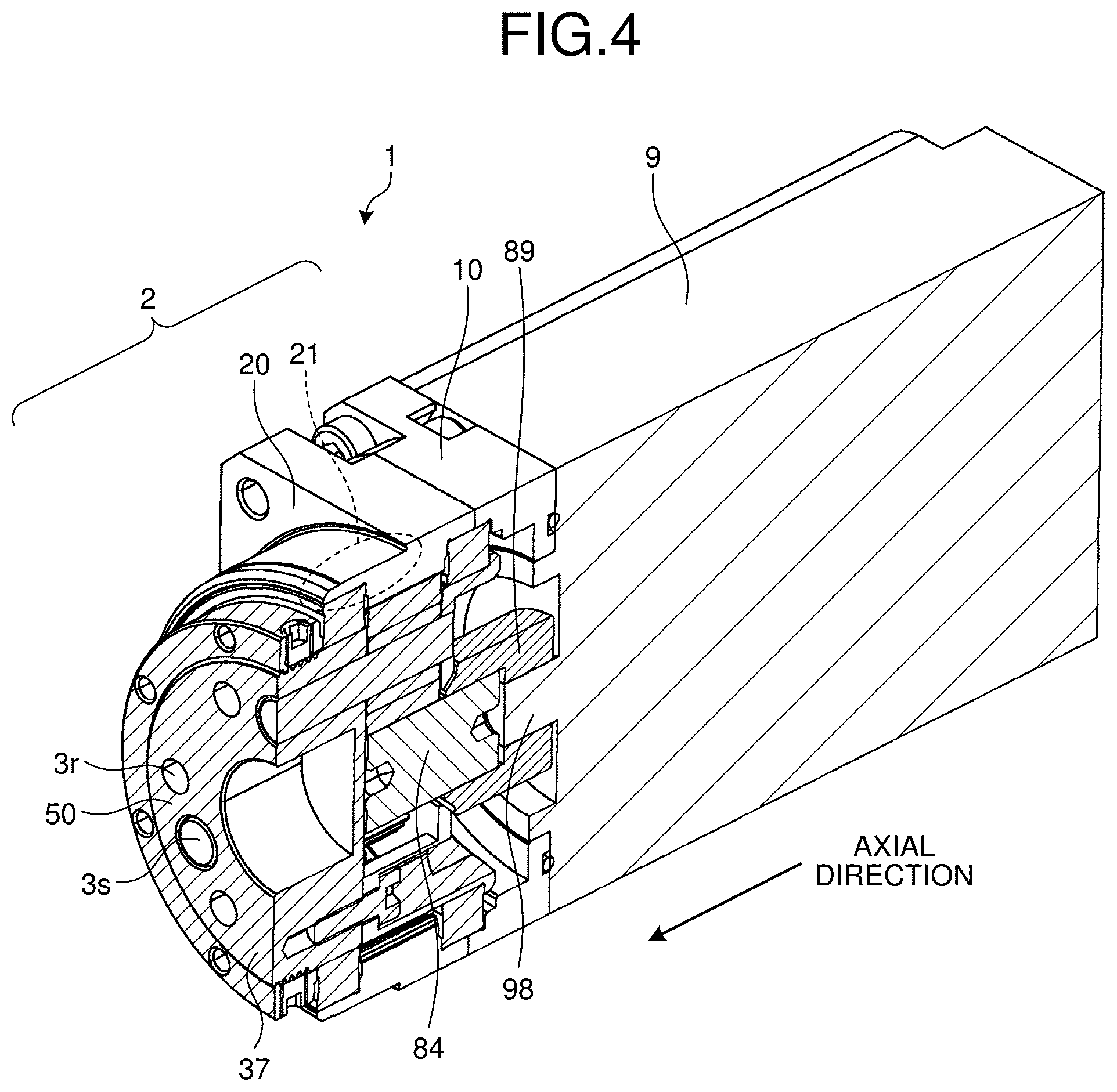 Patent US12297893 Figure 4 – Speed reducer