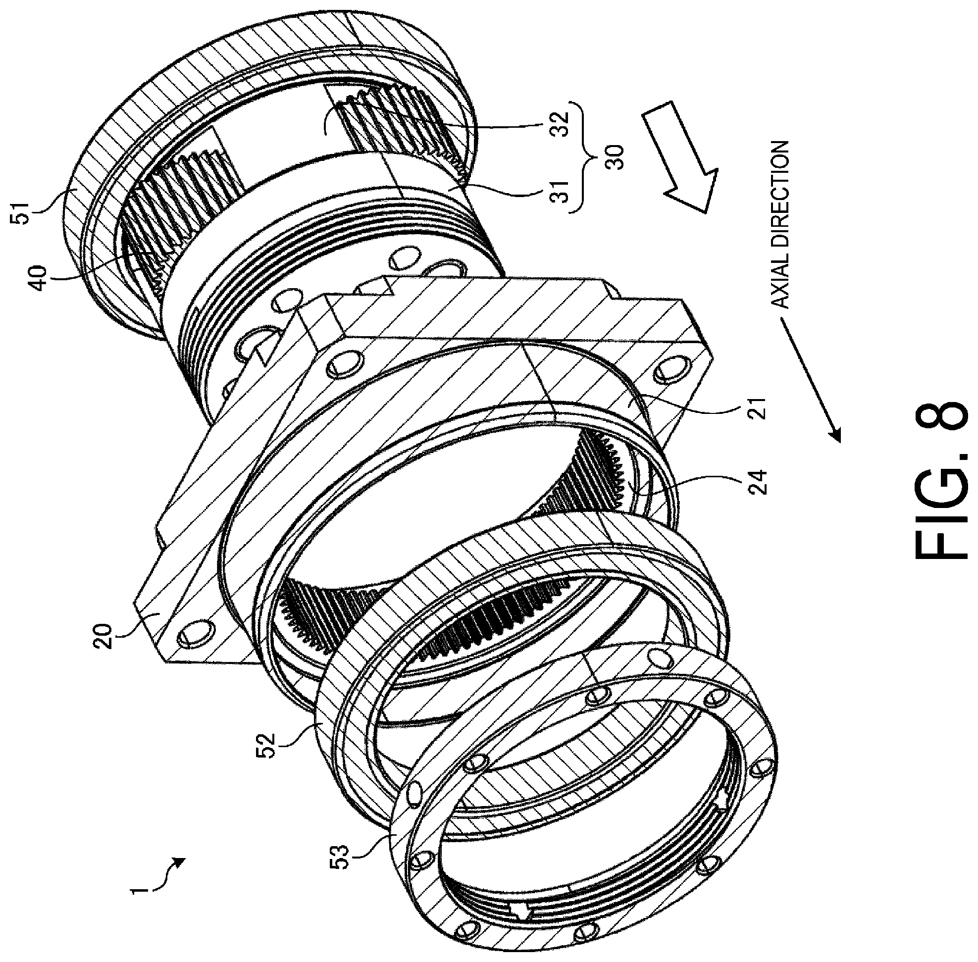 Patent US12297893 Figure 8 – Speed reducer