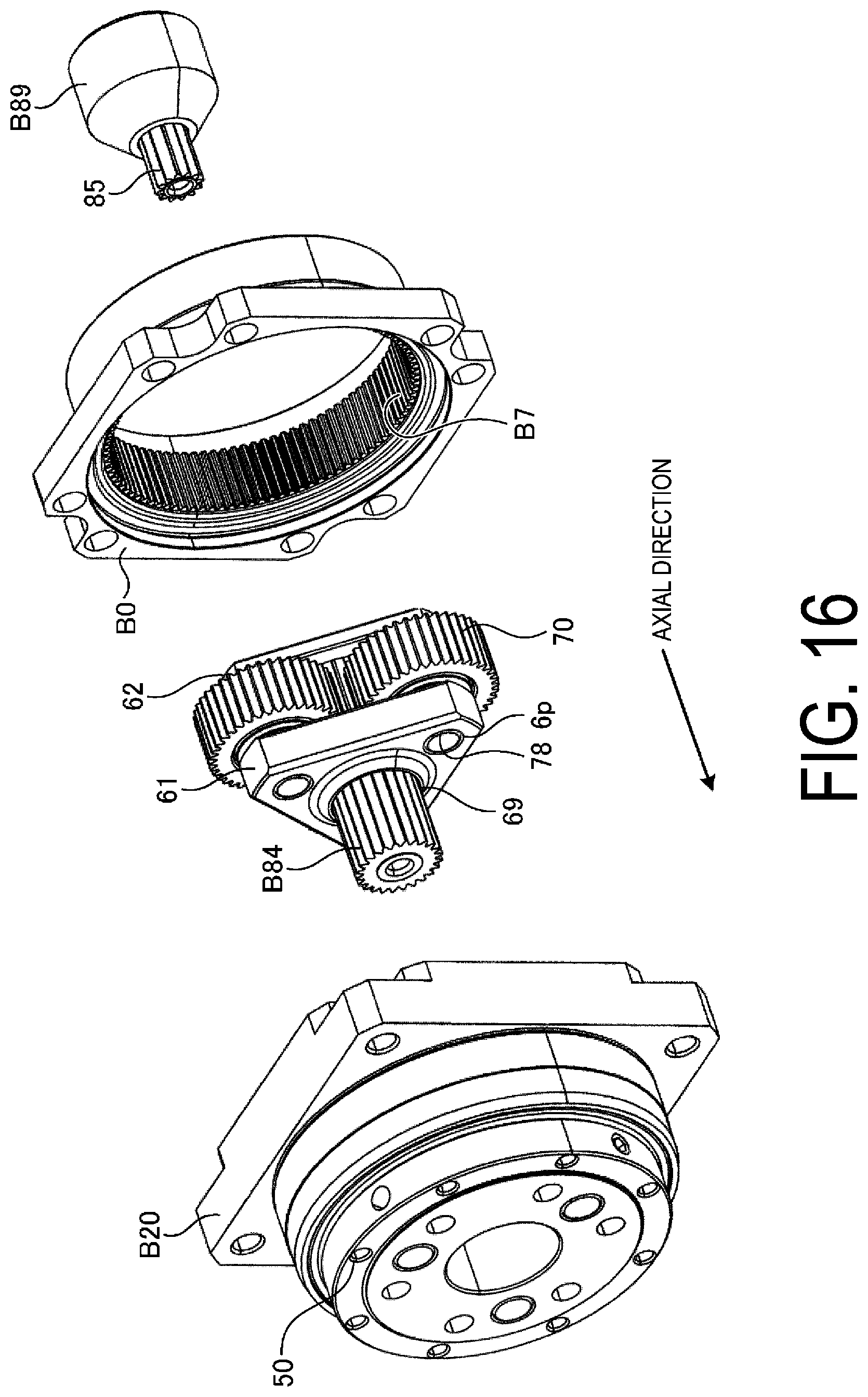 Patent US12297893 Figure 16 – Speed reducer