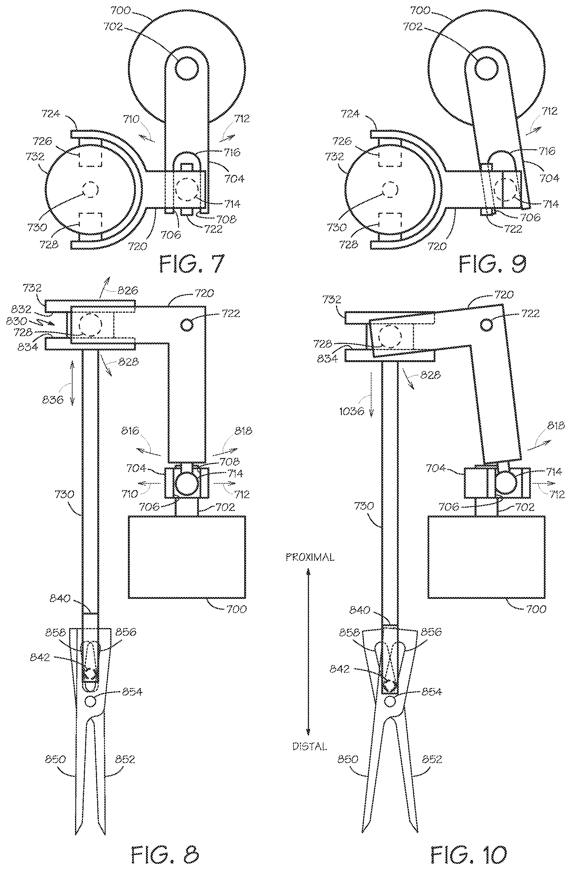 Patent US12297894 Figure 3 – Instrument transmission converting roll to linear actuation
