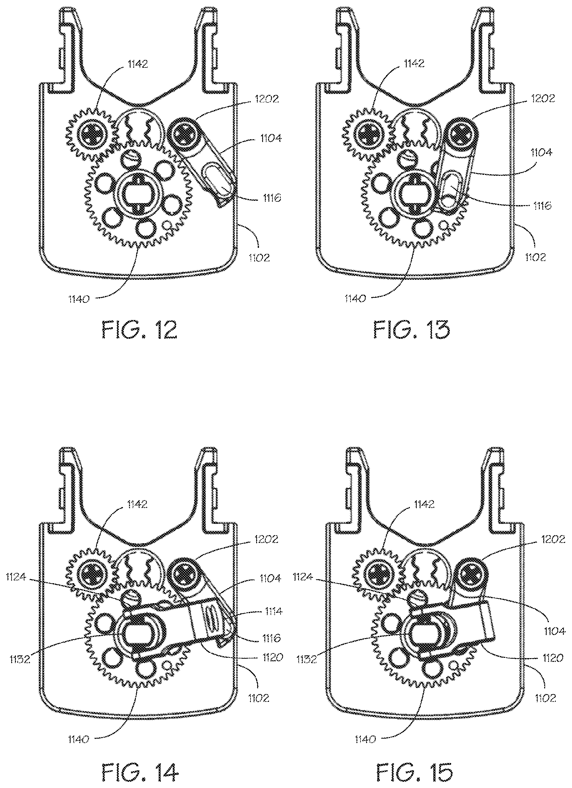 Patent US12297894 Figure 5 – Instrument transmission converting roll to linear actuation