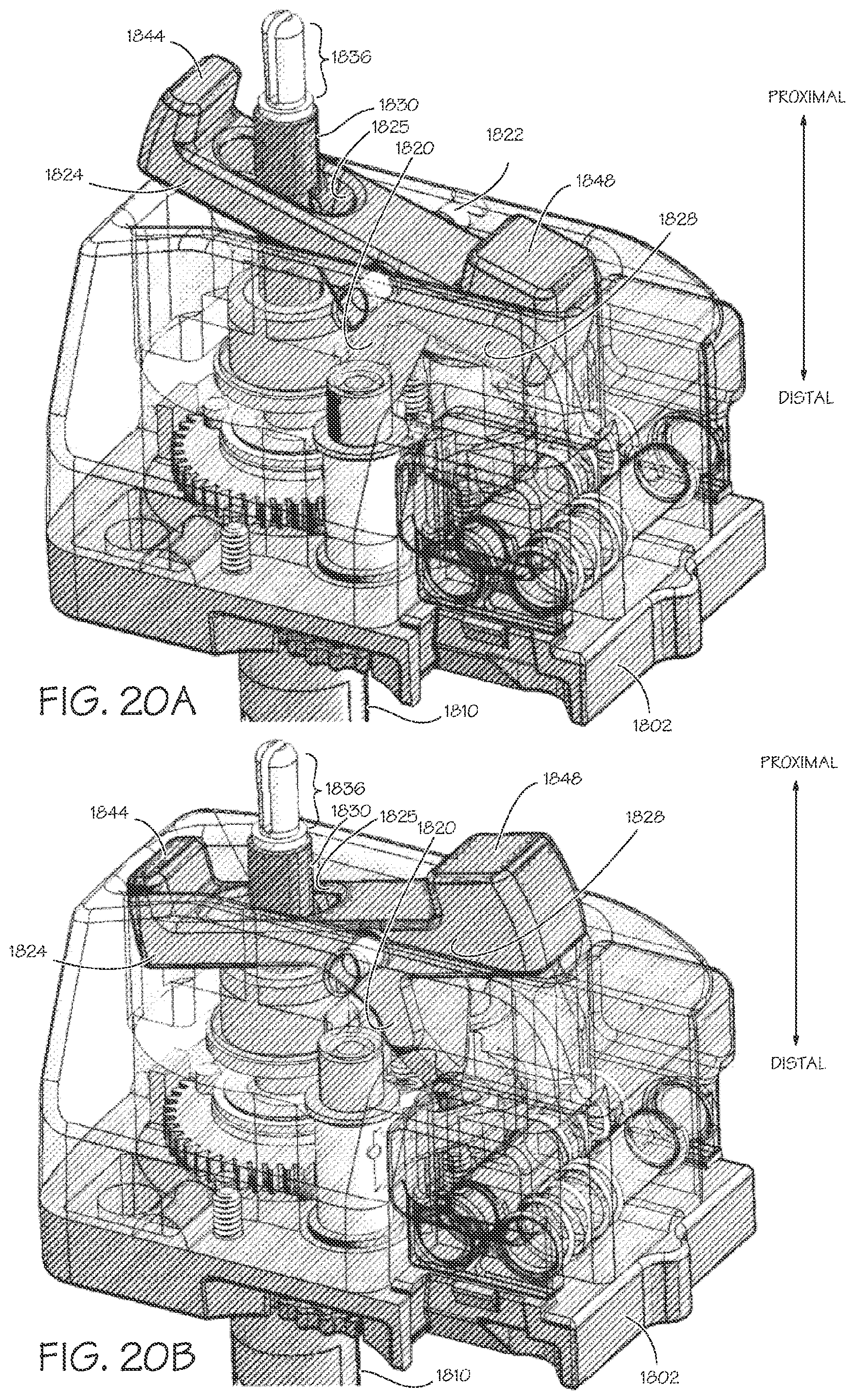 Patent US12297894 Figure 9 – Instrument transmission converting roll to linear actuation