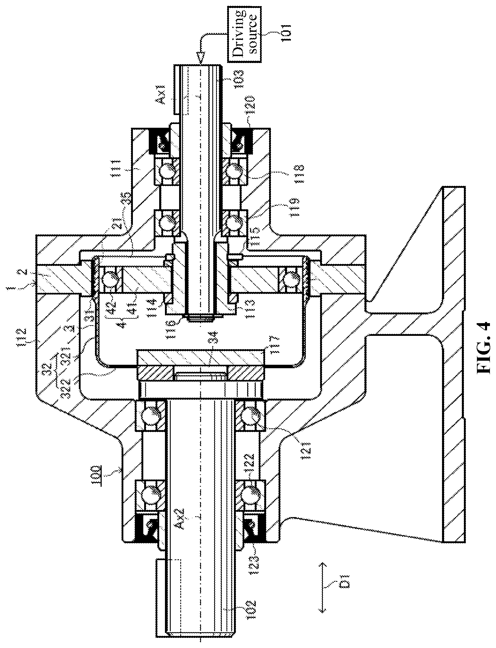 Patent US12297896 Figure 4 – Harmonic gear device and actuator