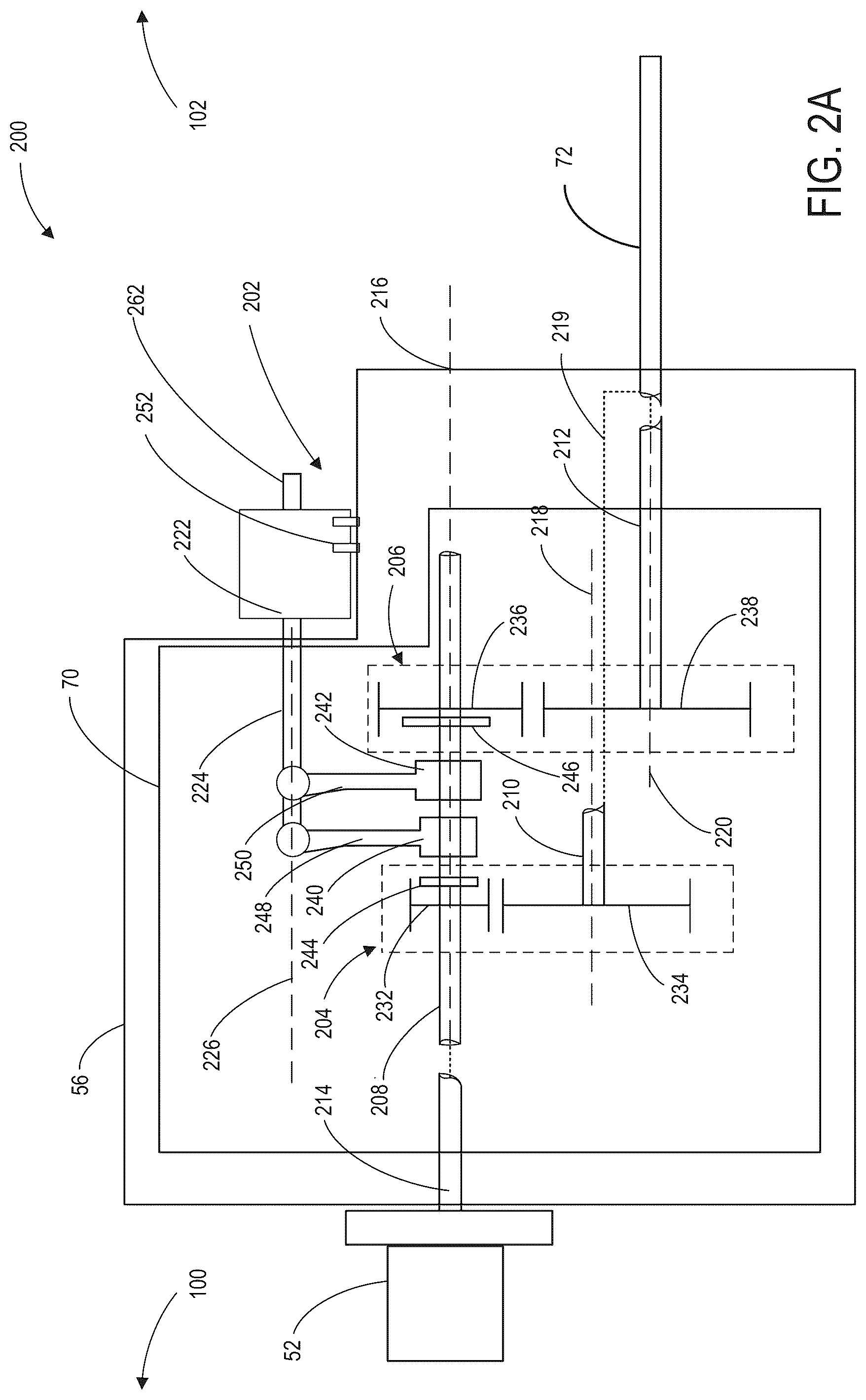 Patent US12297904 Figure 2 – Stand-alone, self-purging, hollow-piston hydraulic actuator