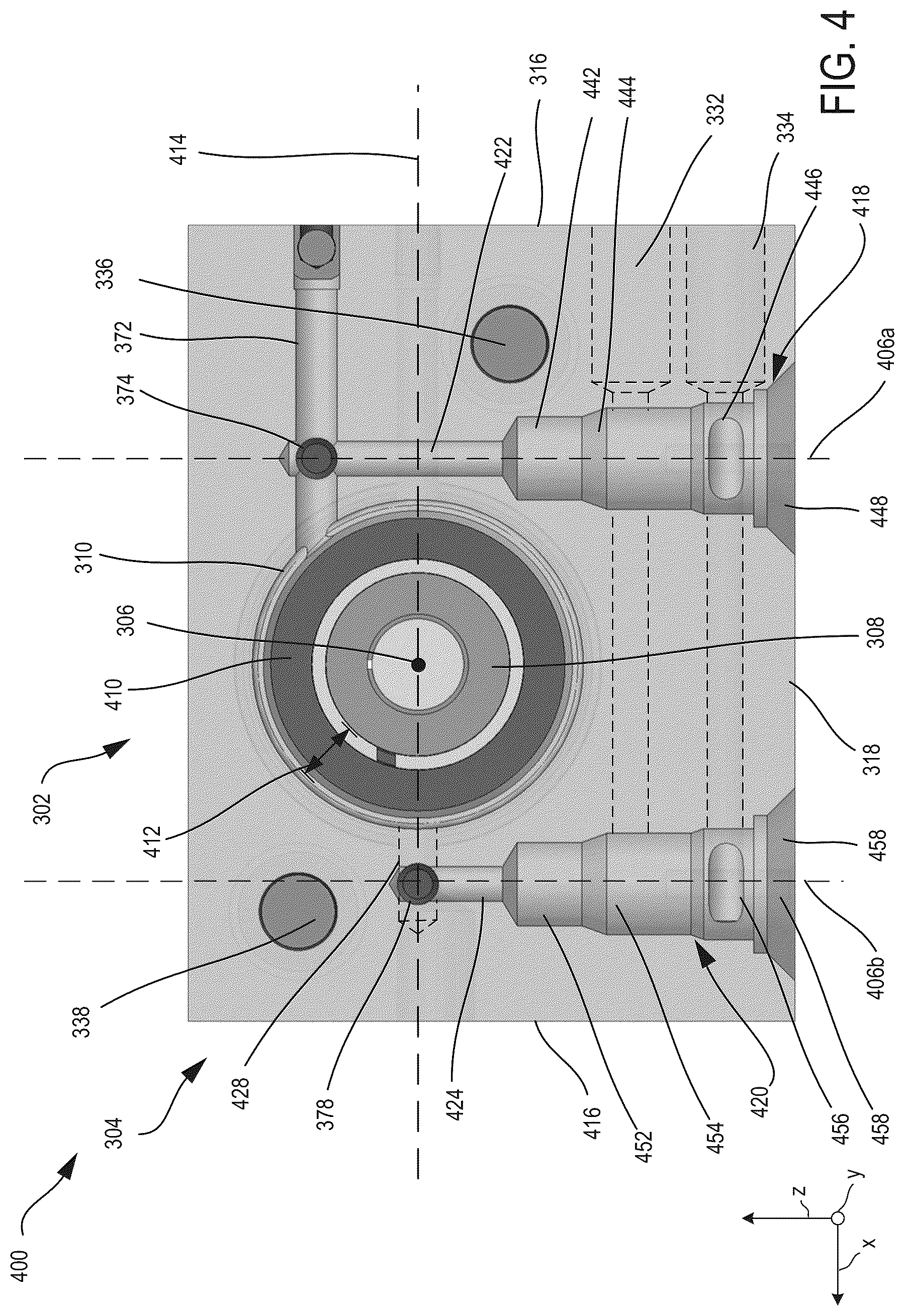 Patent US12297904 Figure 6 – Stand-alone, self-purging, hollow-piston hydraulic actuator