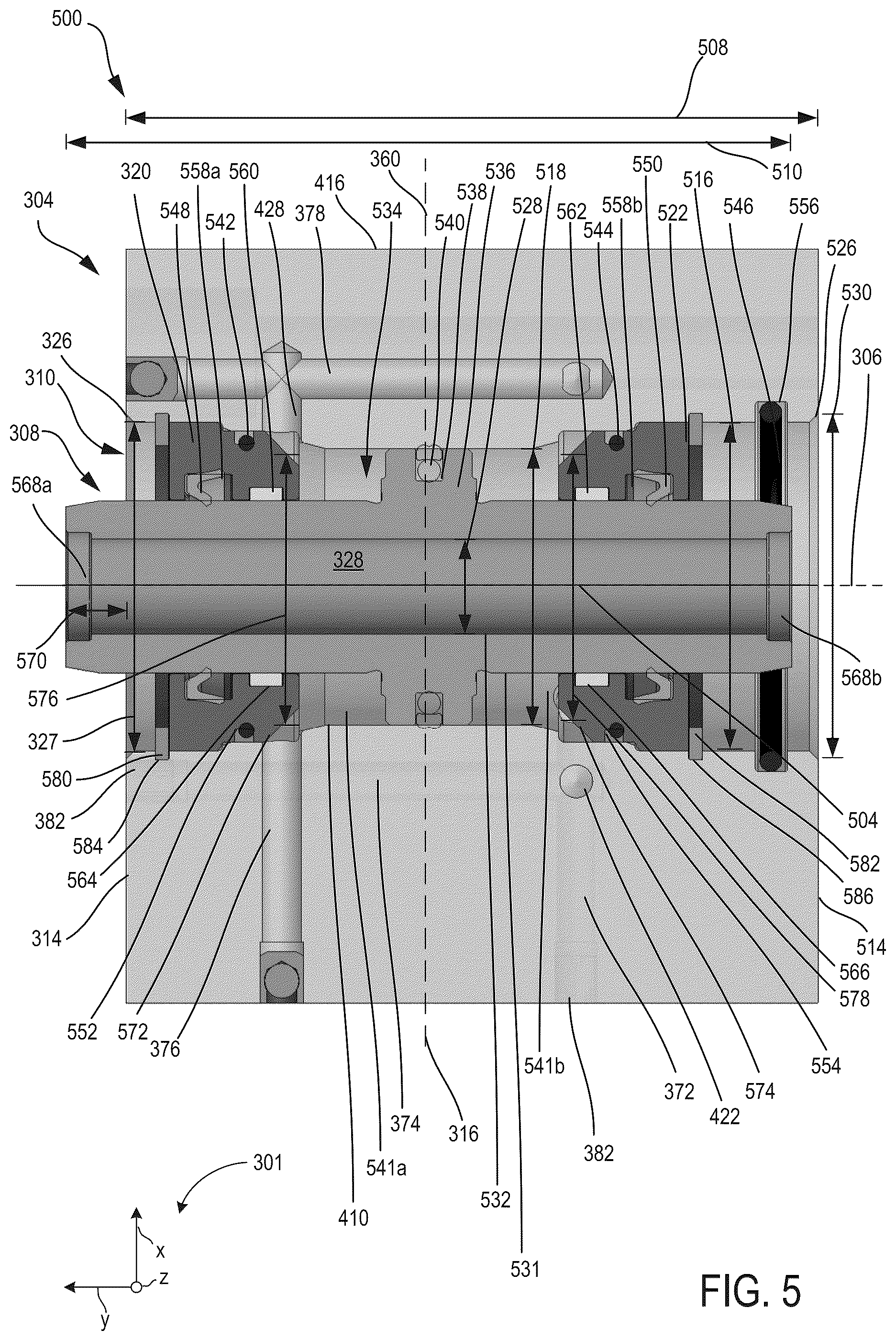 Patent US12297904 Figure 7 – Stand-alone, self-purging, hollow-piston hydraulic actuator