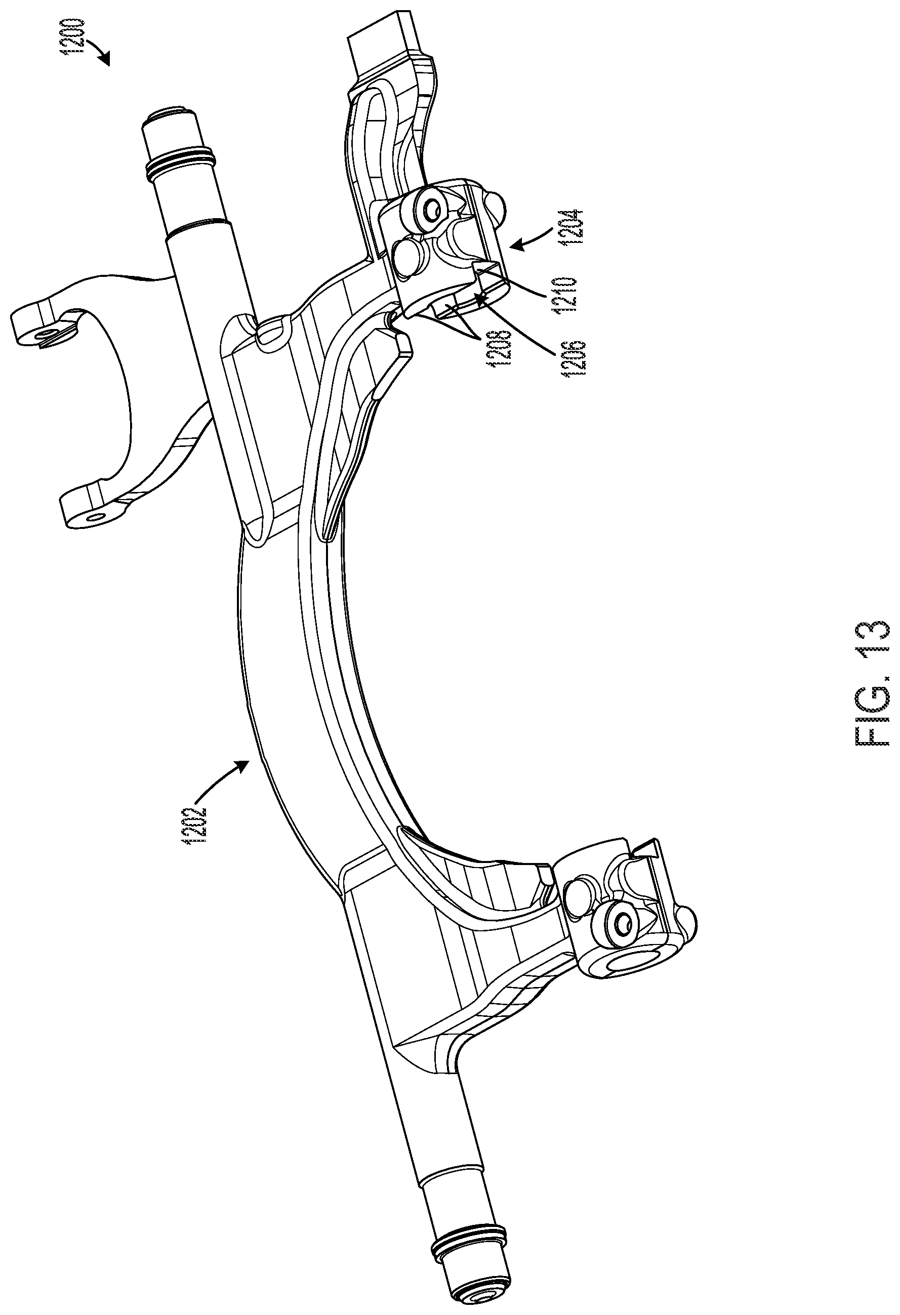 Patent US12297906 Figure 11 – Adjustable shift fork system for efficient assembly and disassembly of a clutch assembly