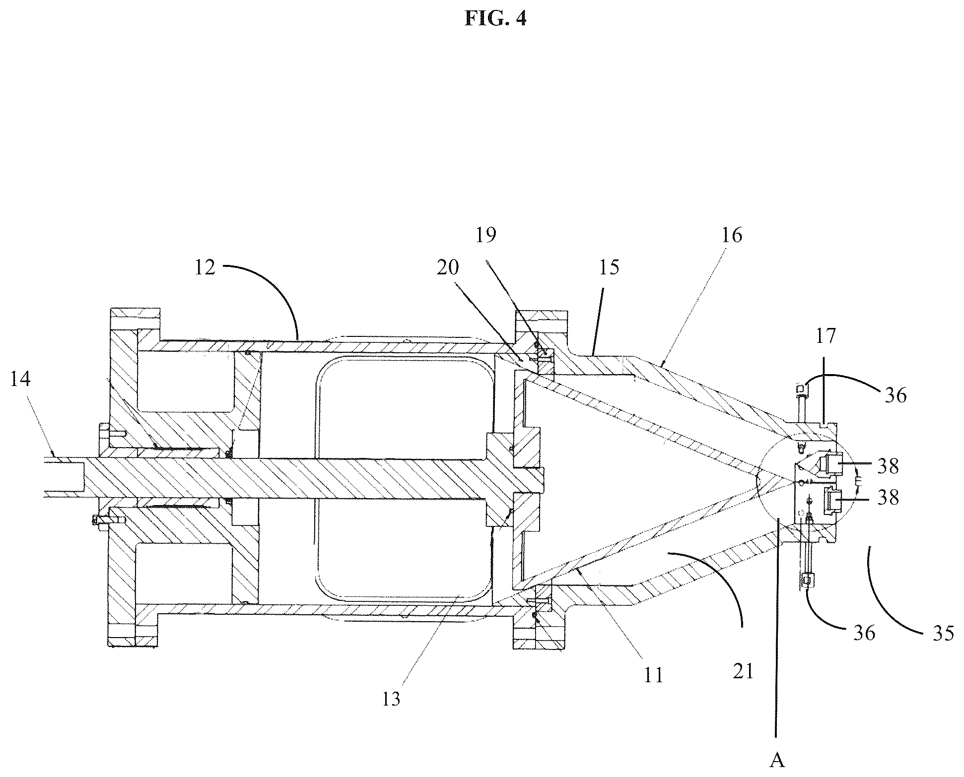 Patent US12297911 Figure 4 – Pressure valve assembly