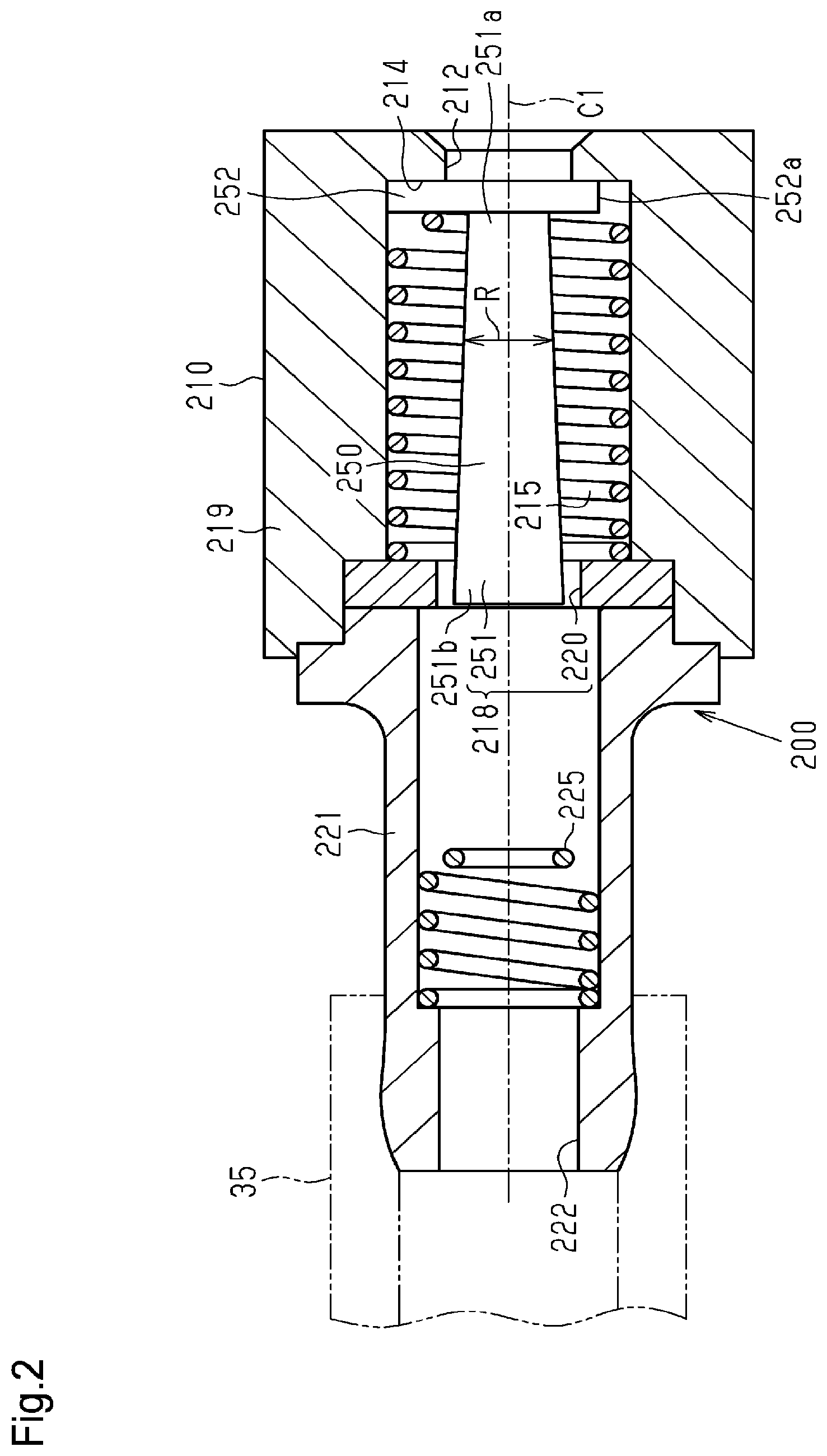Patent US12297912 Figure 2 – Flow rate control valve