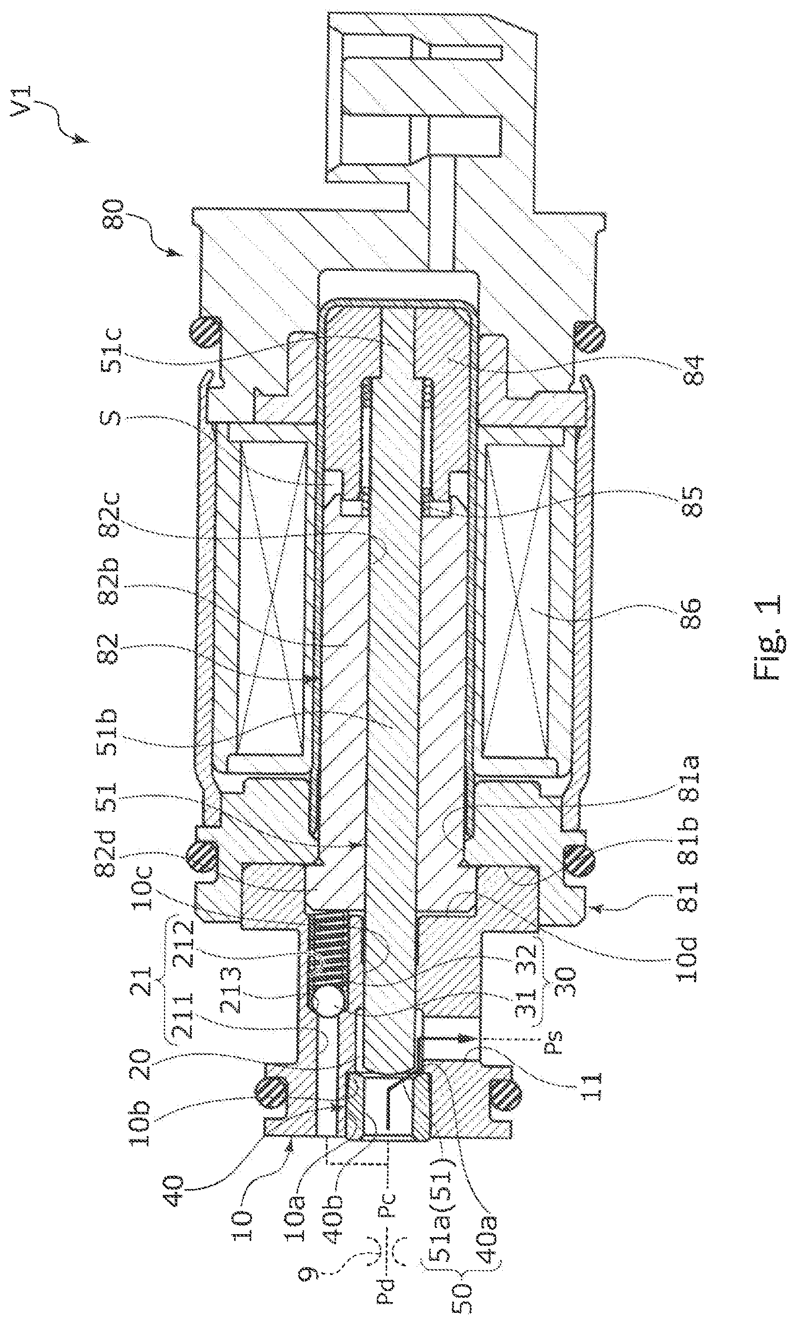 Patent US12297913 Figure 1 – Fluid control valve