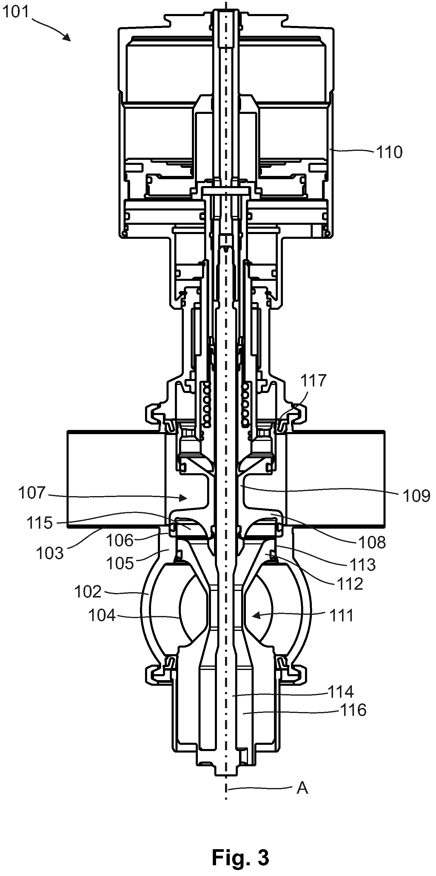 Patent US12297914 Figure 3 – Gate valve