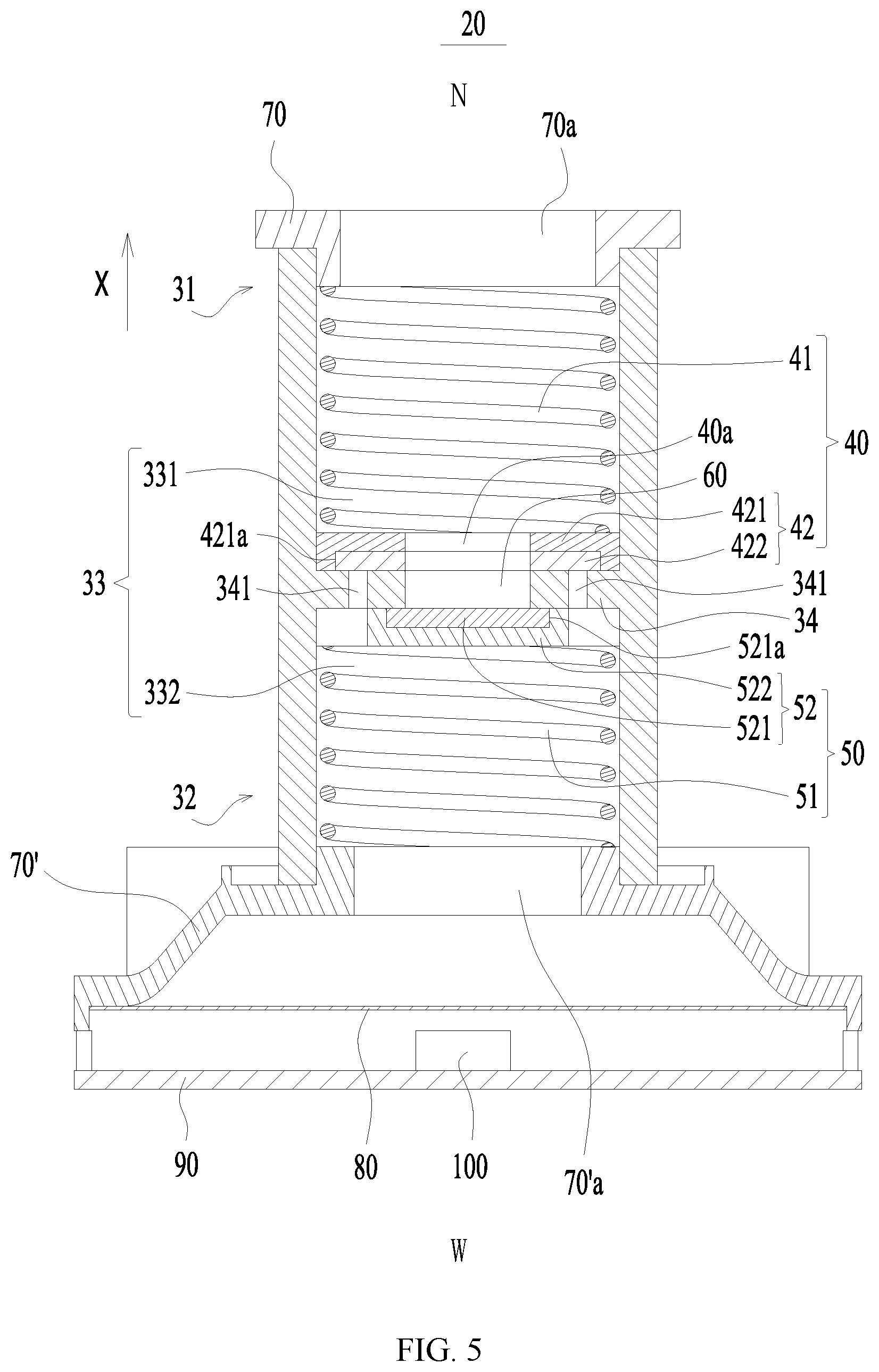 Patent US12297918 Figure 3 – Bidirectional pressure relief valve, battery and electric device