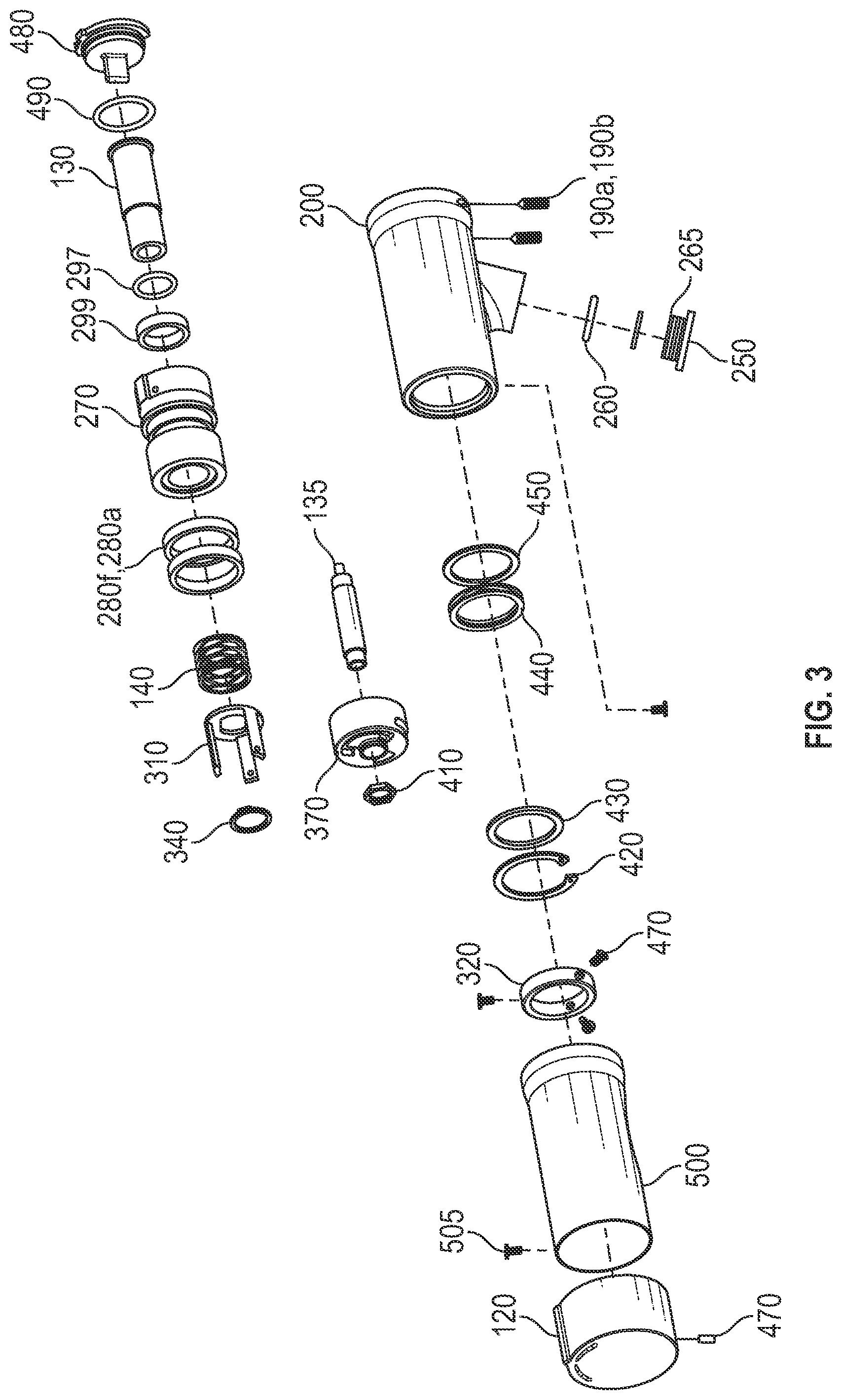 Patent US12297919 Figure 3 – Faucet with internal damper