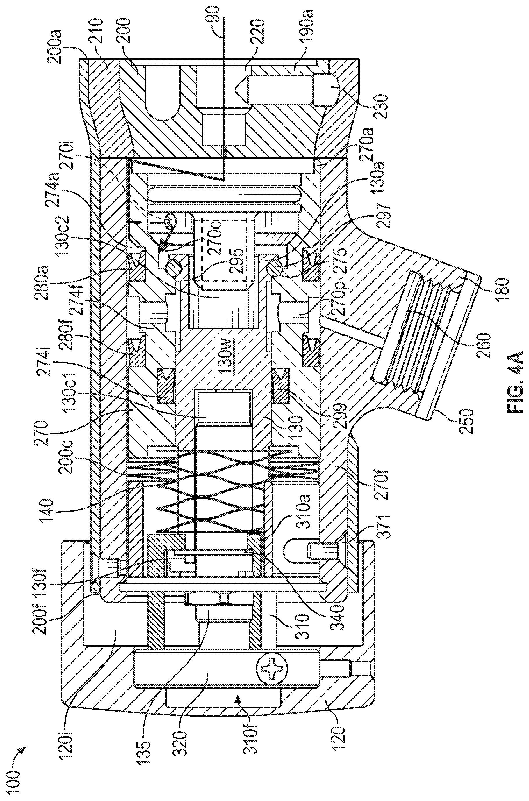 Patent US12297919 Figure 4 – Faucet with internal damper