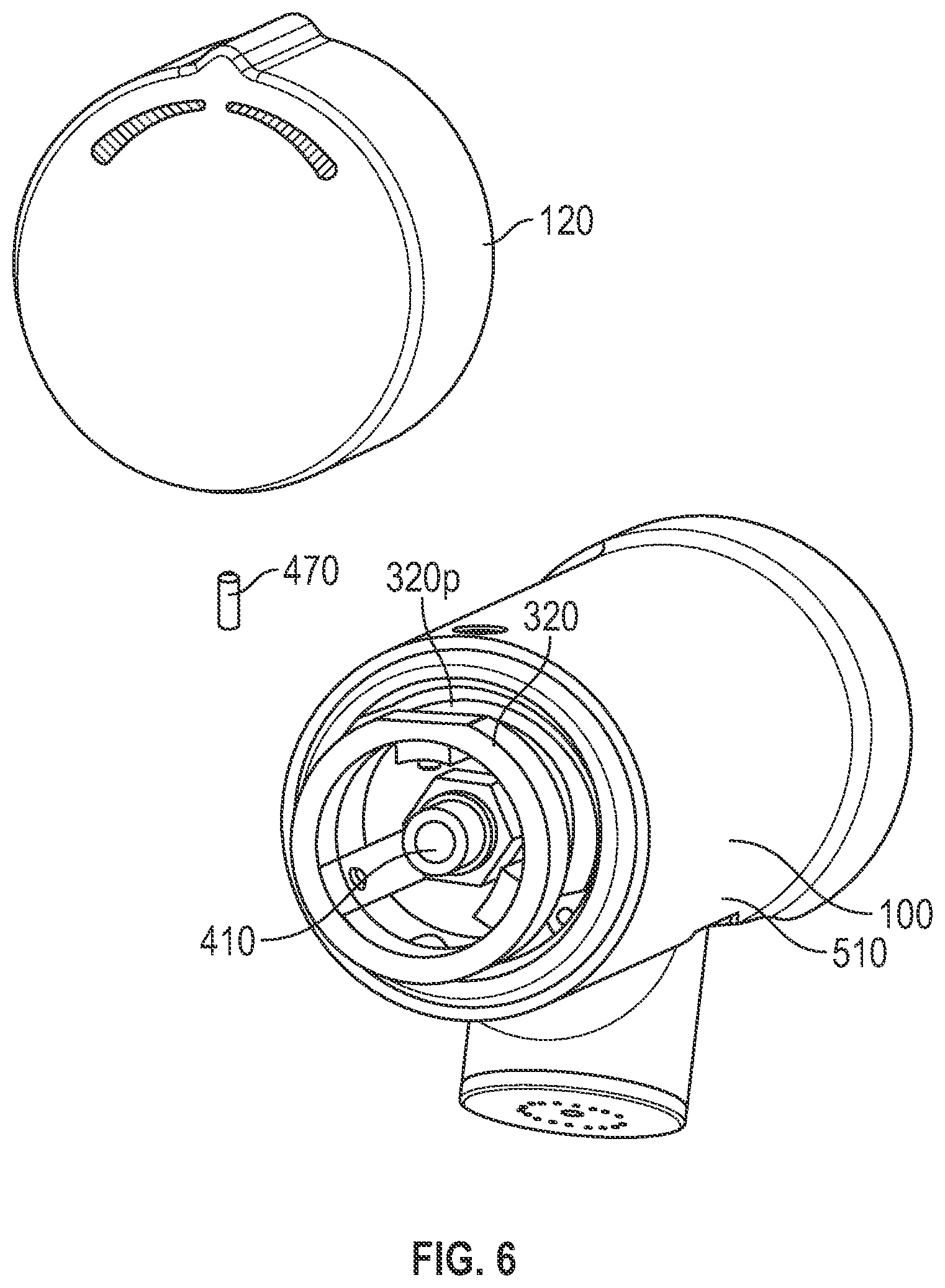 Patent US12297919 Figure 8 – Faucet with internal damper