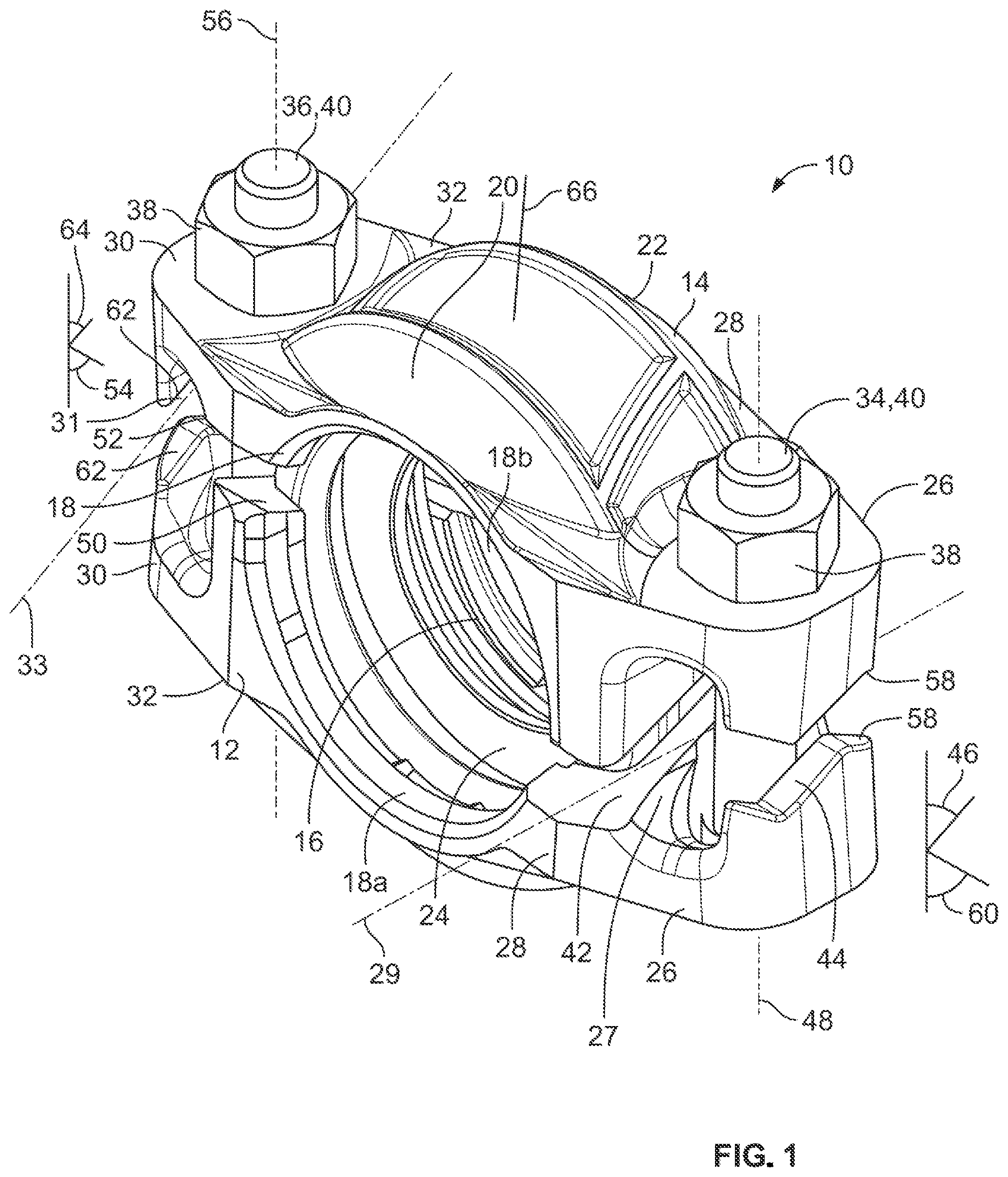 Patent US12297936 — Method of installing a pipe coupling — Figure 1