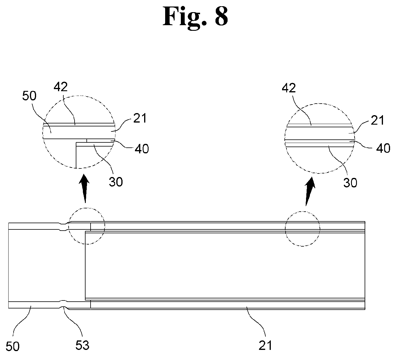 Patent US12297939 Figure 9 – Composite pipe formed by combining a main portion and a short pipe portion, and connection structure of the same