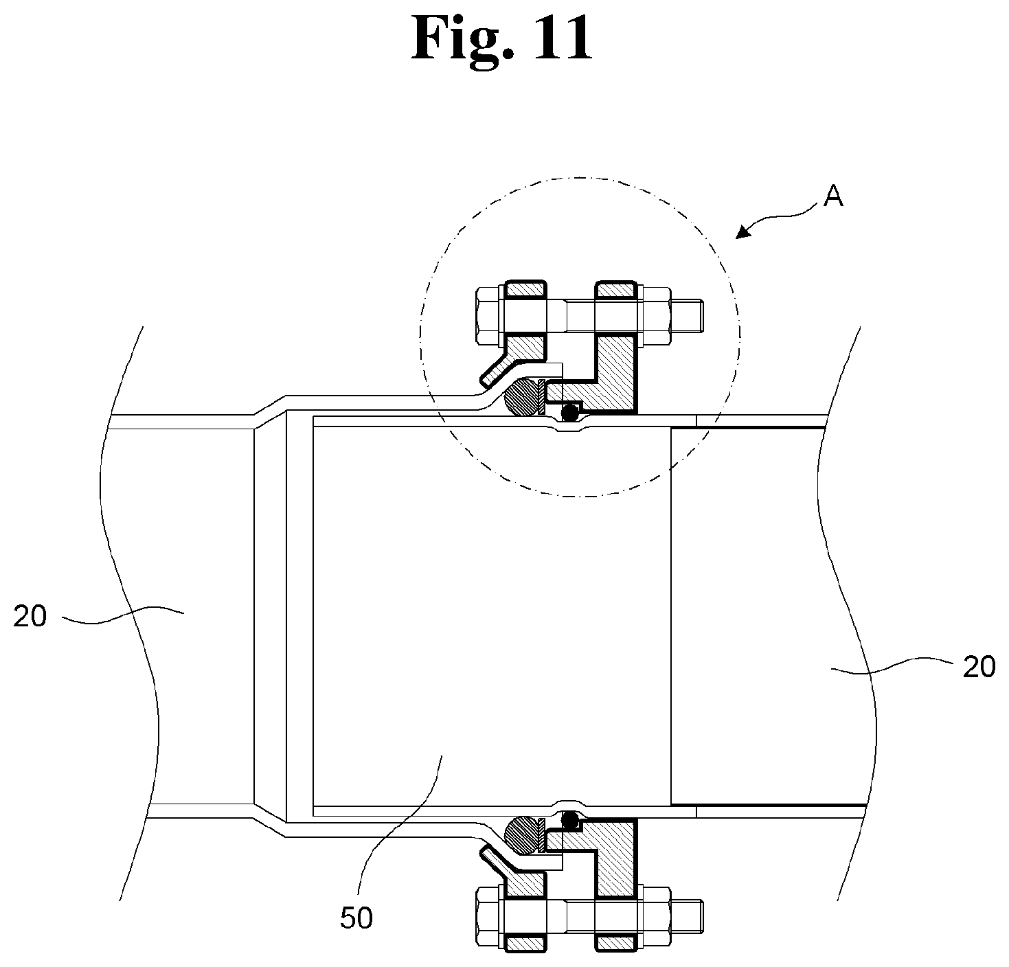 Patent US12297939 Figure 12 – Composite pipe formed by combining a main portion and a short pipe portion, and connection structure of the same