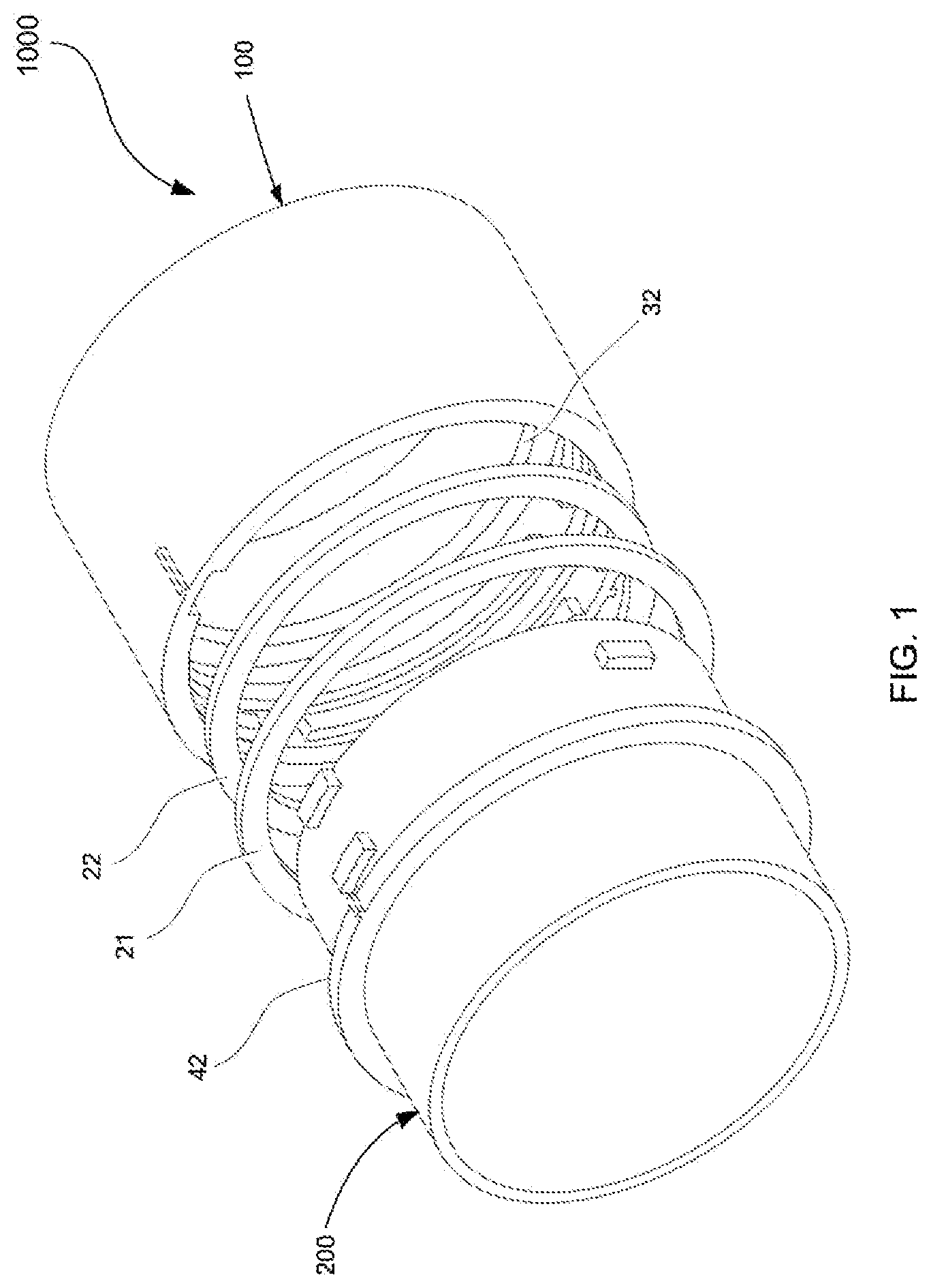 Patent US12297945 Figure 1 – Tube connection and its mechanism