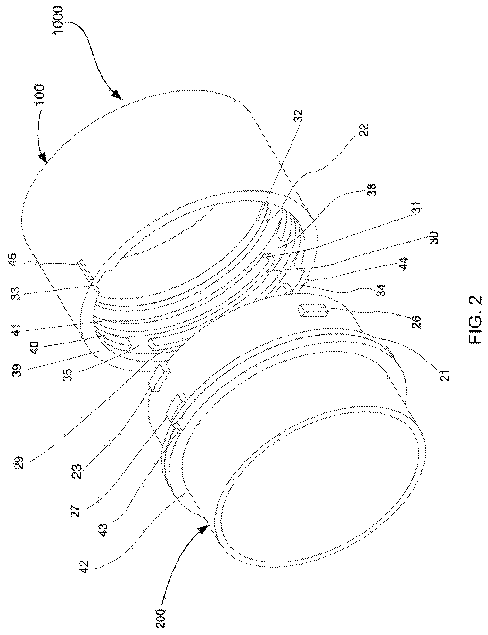Patent US12297945 Figure 2 – Tube connection and its mechanism