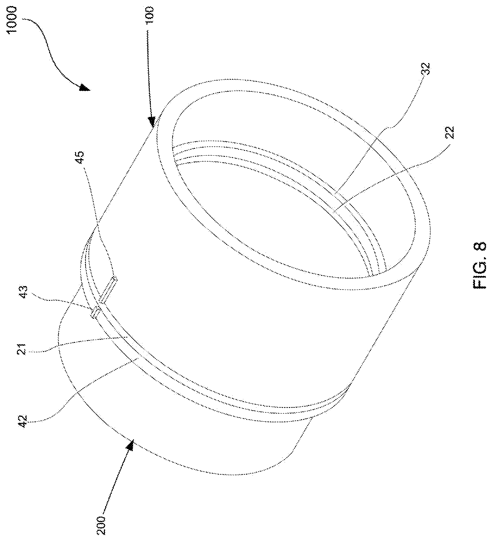 Patent US12297945 Figure 8 – Tube connection and its mechanism