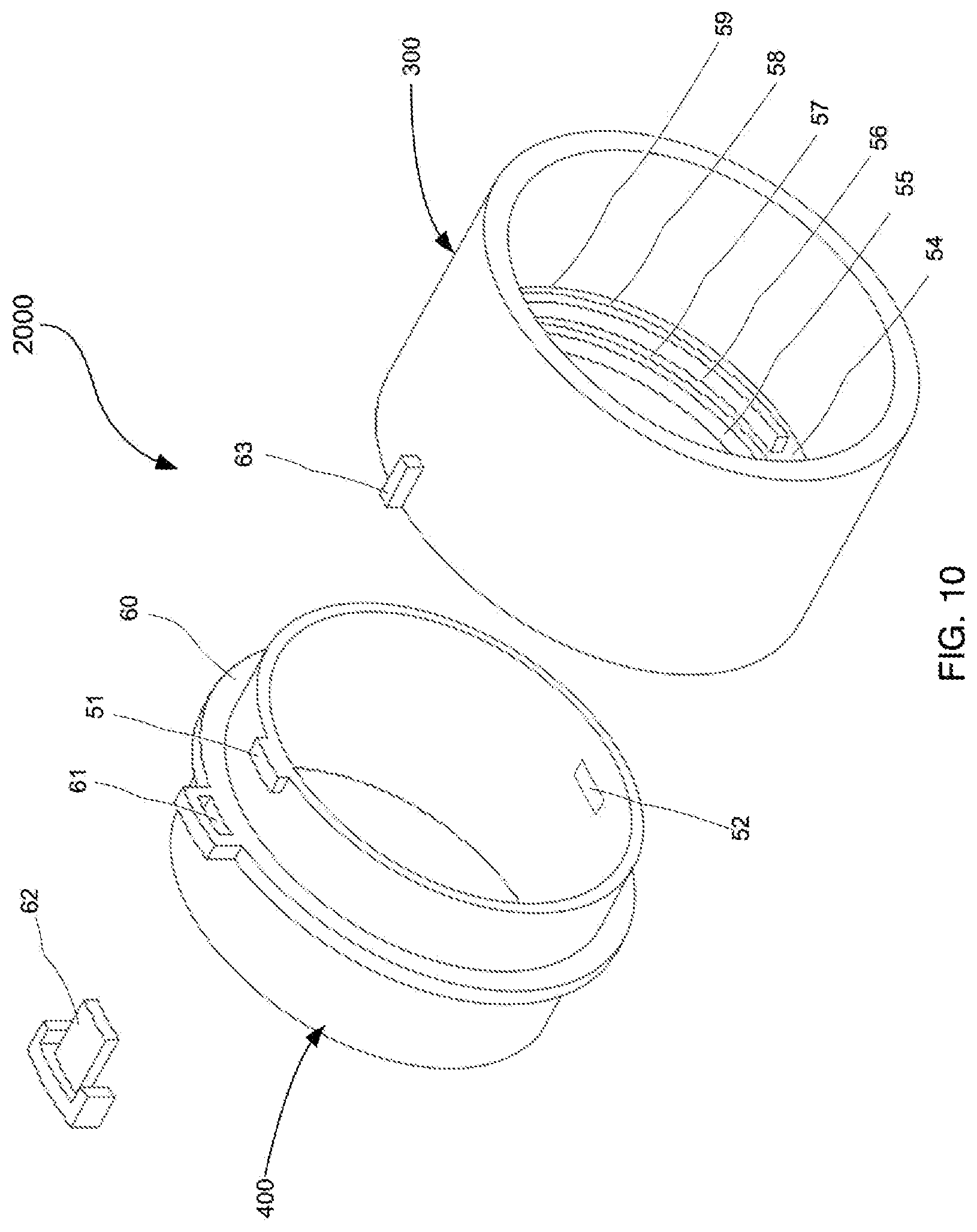 Patent US12297945 Figure 10 – Tube connection and its mechanism