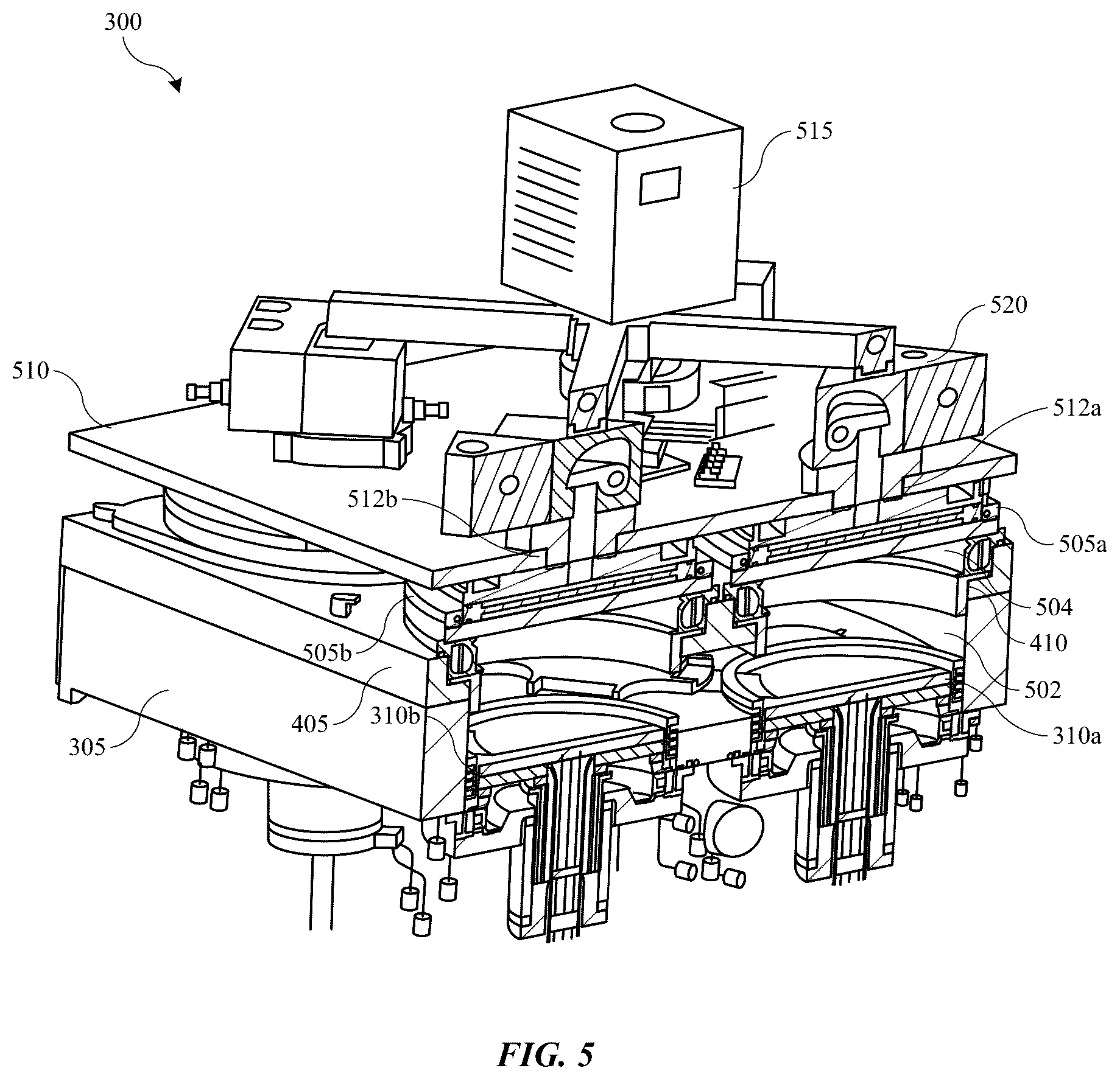 Patent US12297946 Figure 4 – Modular multi-directional gas mixing block