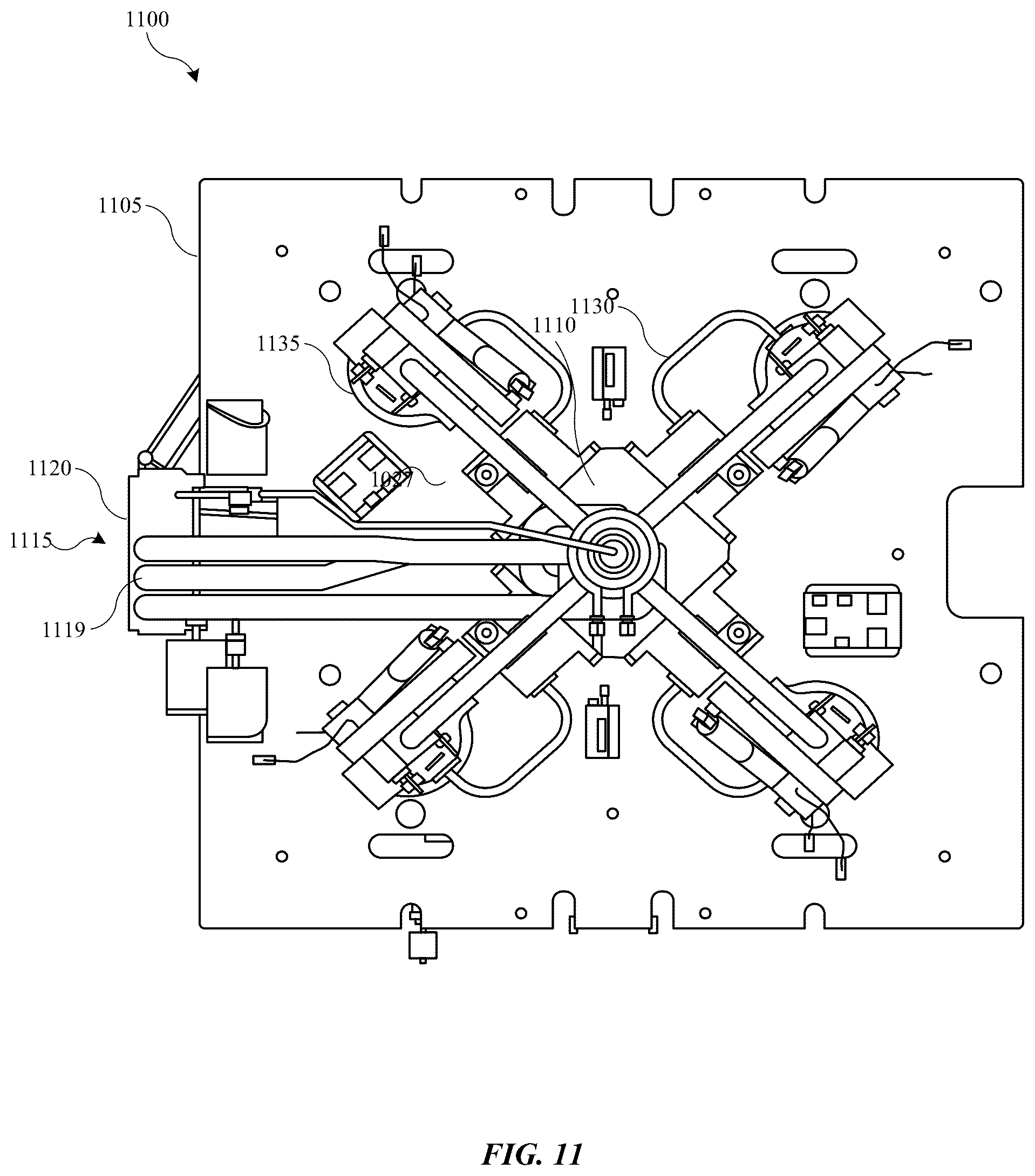 Patent US12297946 Figure 12 – Modular multi-directional gas mixing block