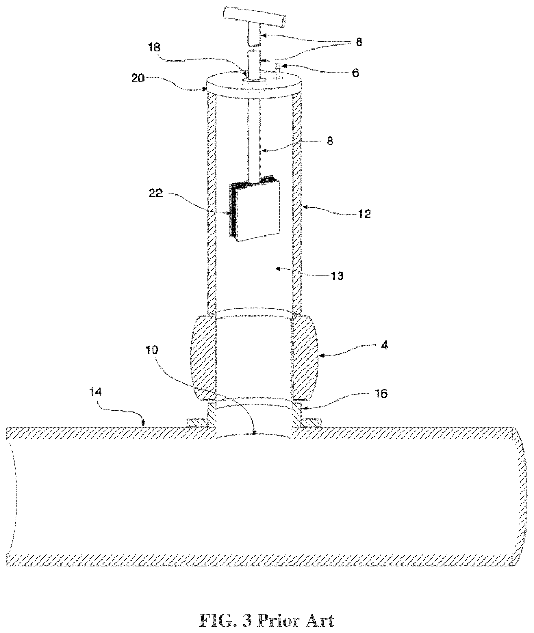 Patent US12297949 Figure 2 – In-pipe device catcher