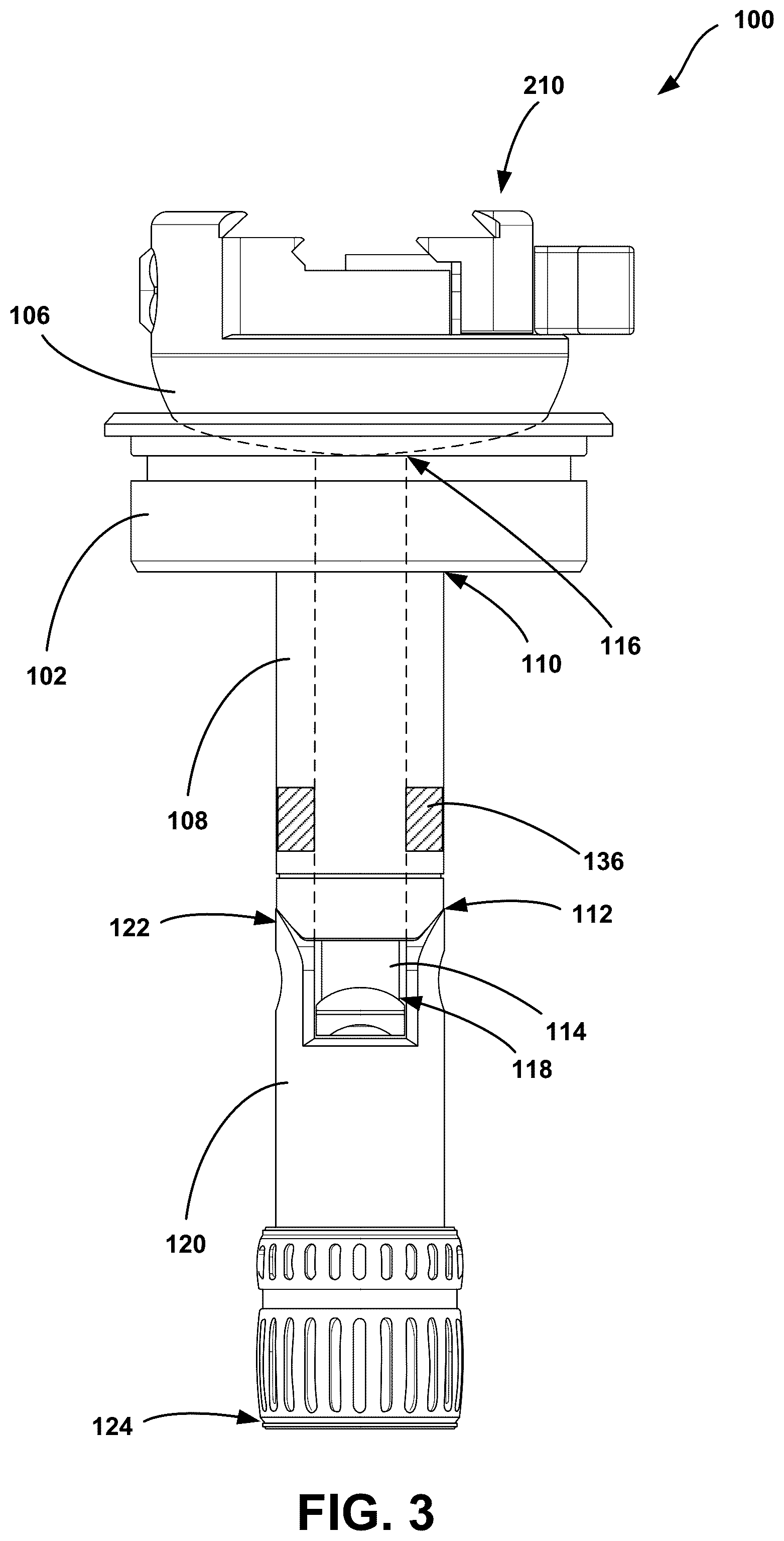 Patent US12297953 Figure 3 – Adjustable clamping device and leveling base with multidirectional adjustment