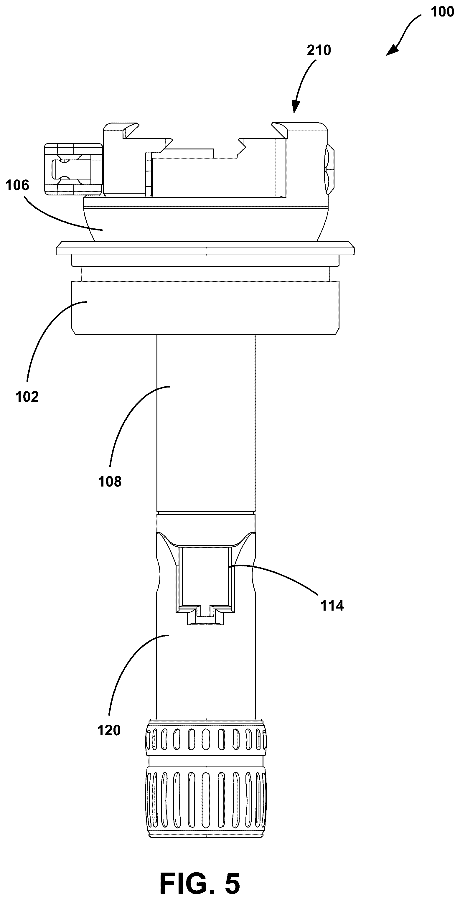 Patent US12297953 Figure 5 – Adjustable clamping device and leveling base with multidirectional adjustment