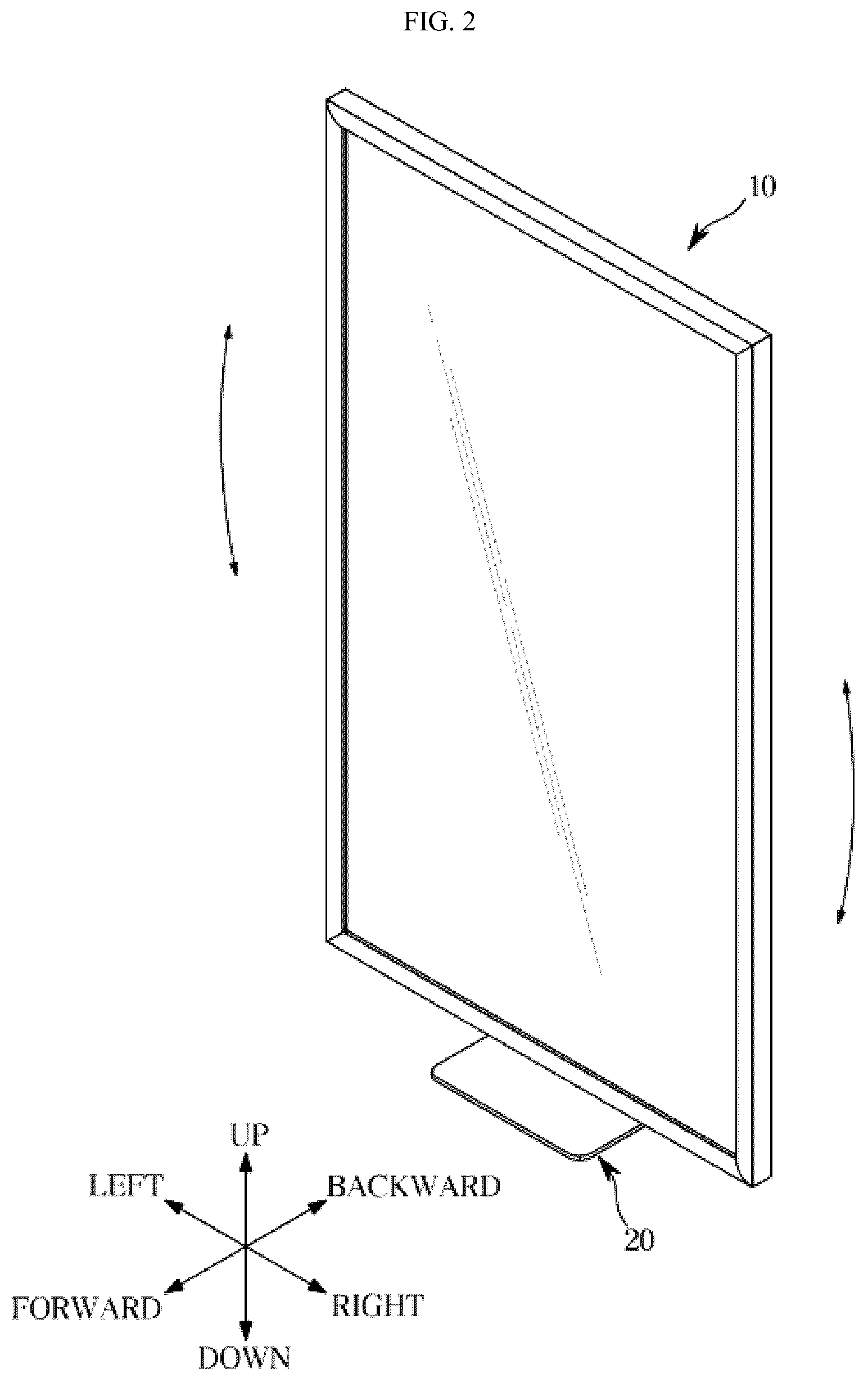 Patent US12297954 Figure 2 – Display stand and display apparatus including the same