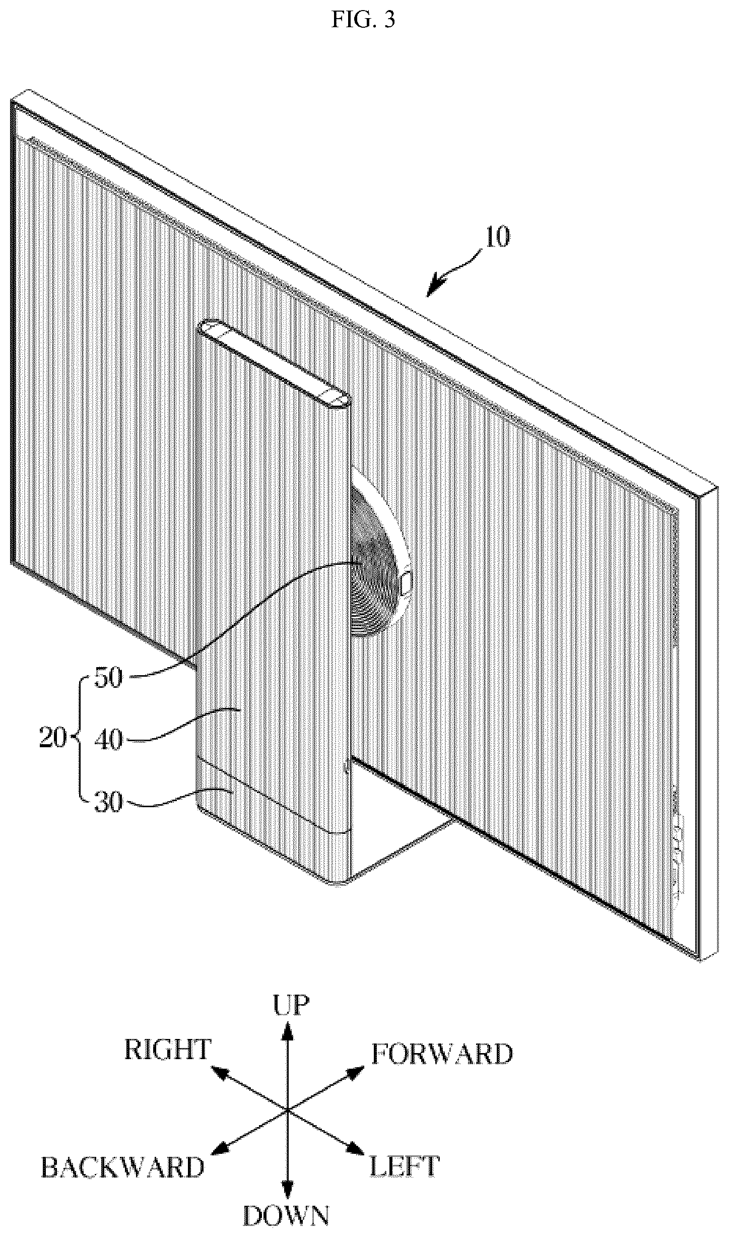 Patent US12297954 Figure 3 – Display stand and display apparatus including the same