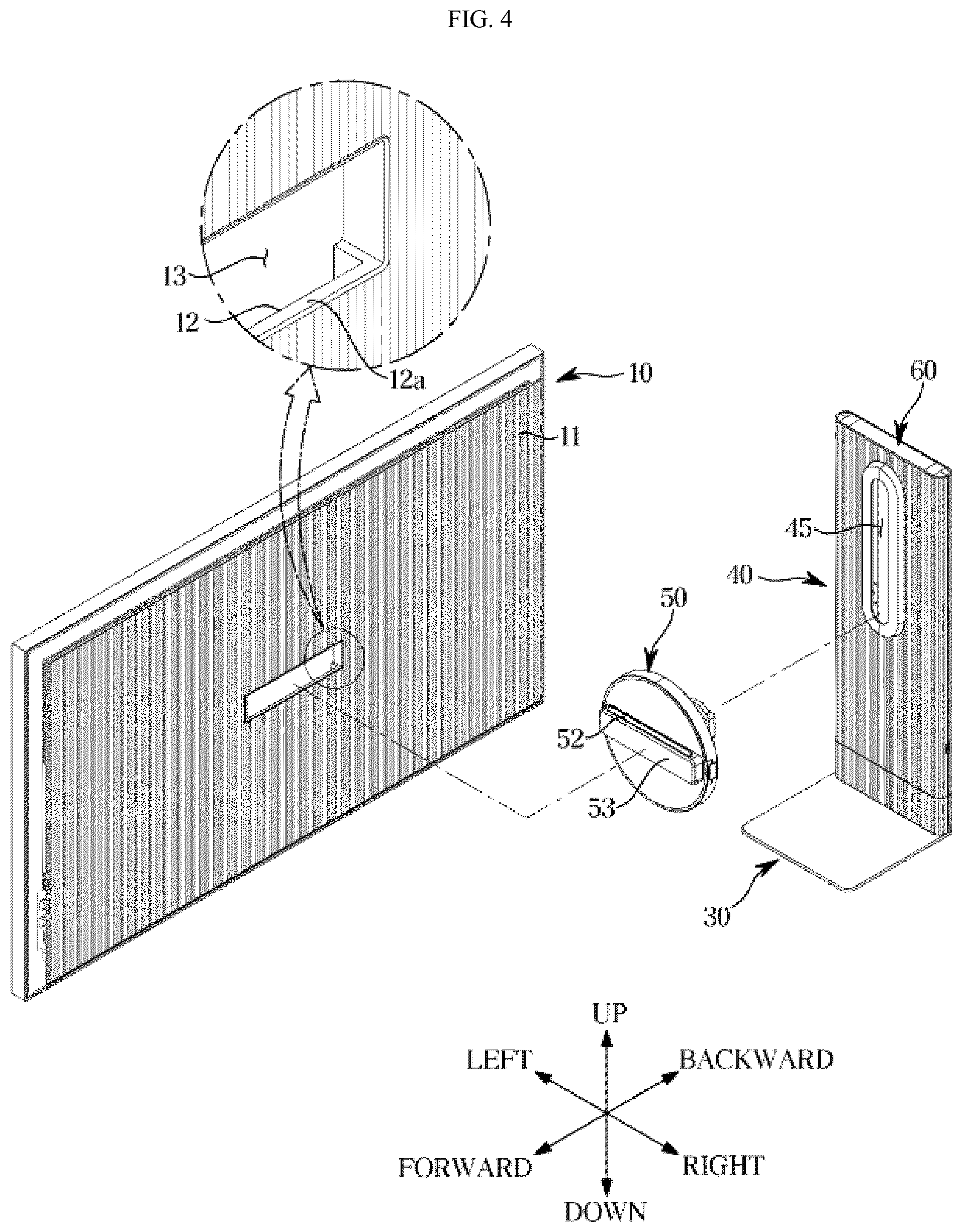 Patent US12297954 Figure 4 – Display stand and display apparatus including the same