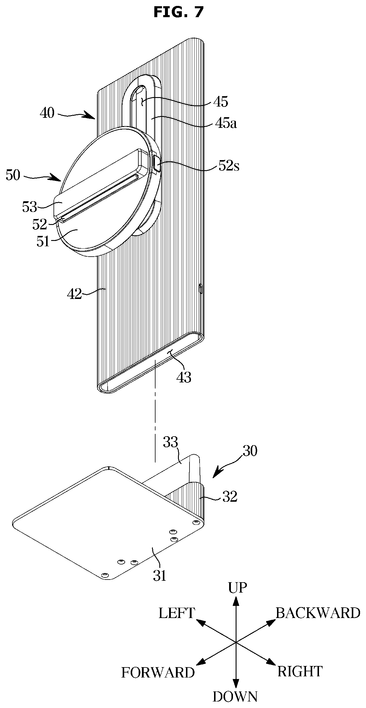 Patent US12297954 Figure 7 – Display stand and display apparatus including the same