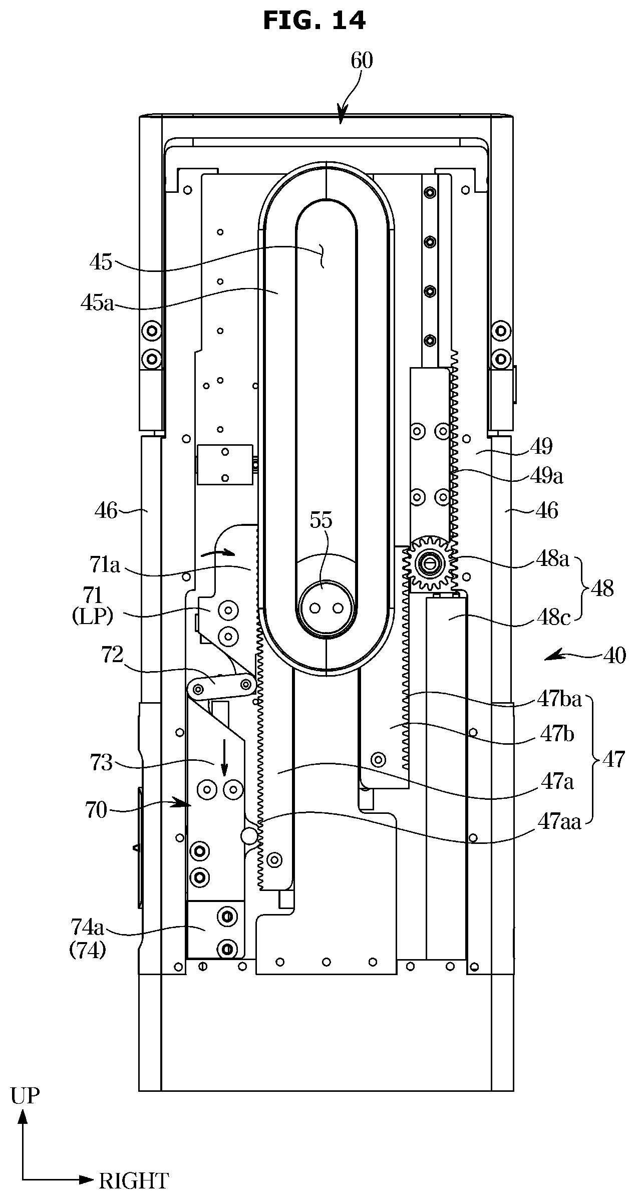 Patent US12297954 Figure 14 – Display stand and display apparatus including the same