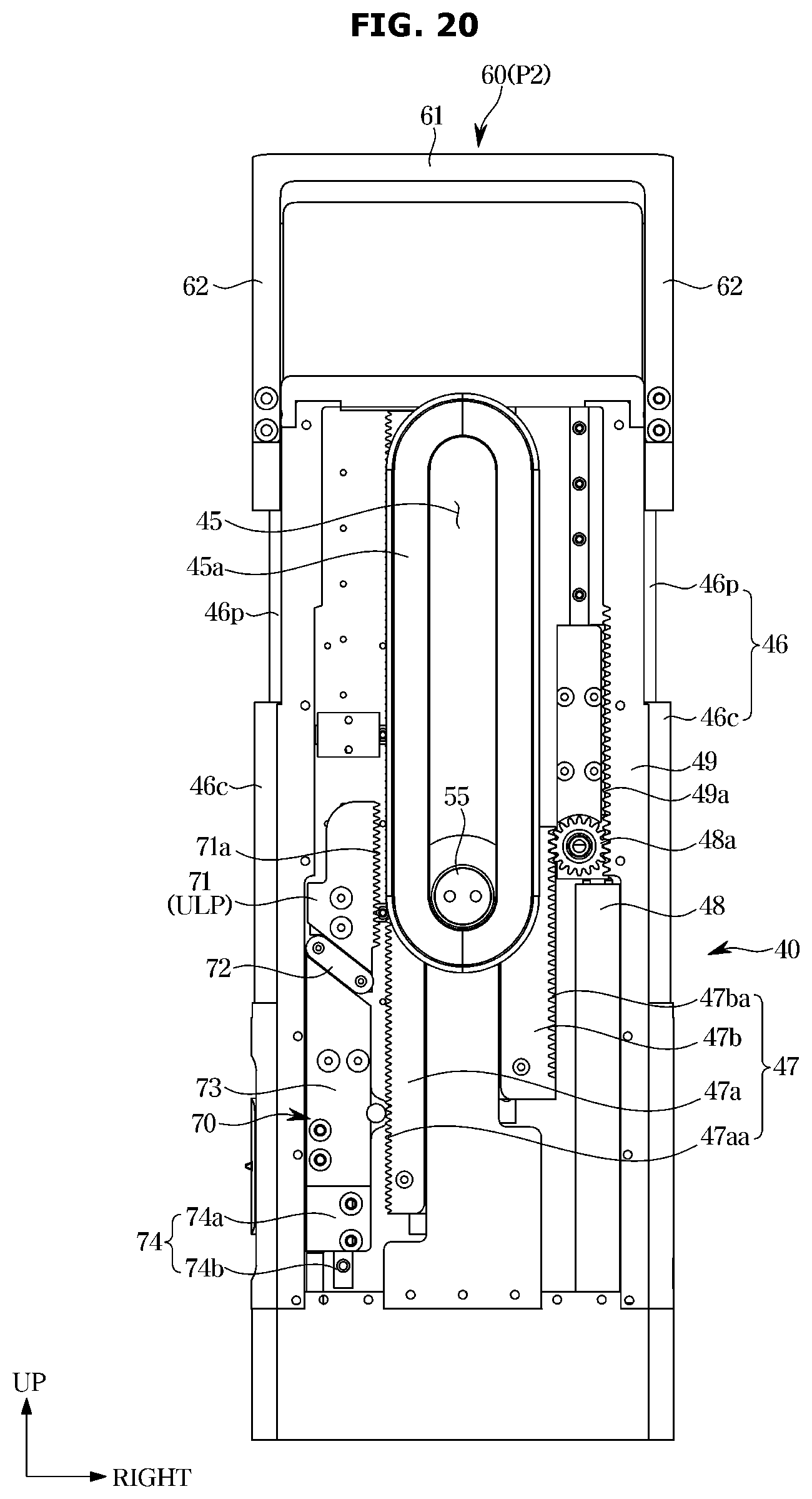 Patent US12297954 Figure 20 – Display stand and display apparatus including the same