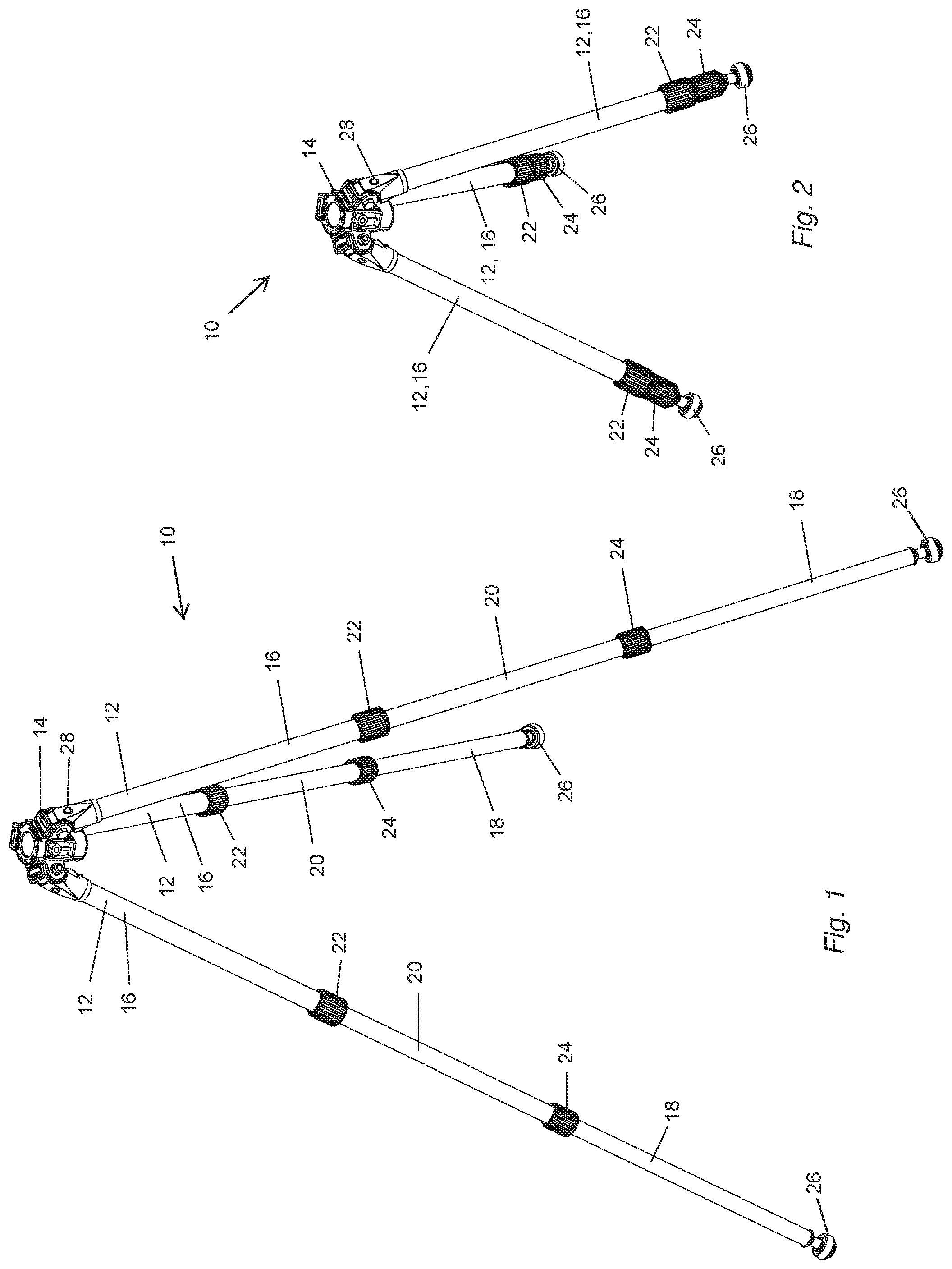 Patent US12297955 Figure 1 – Support leg