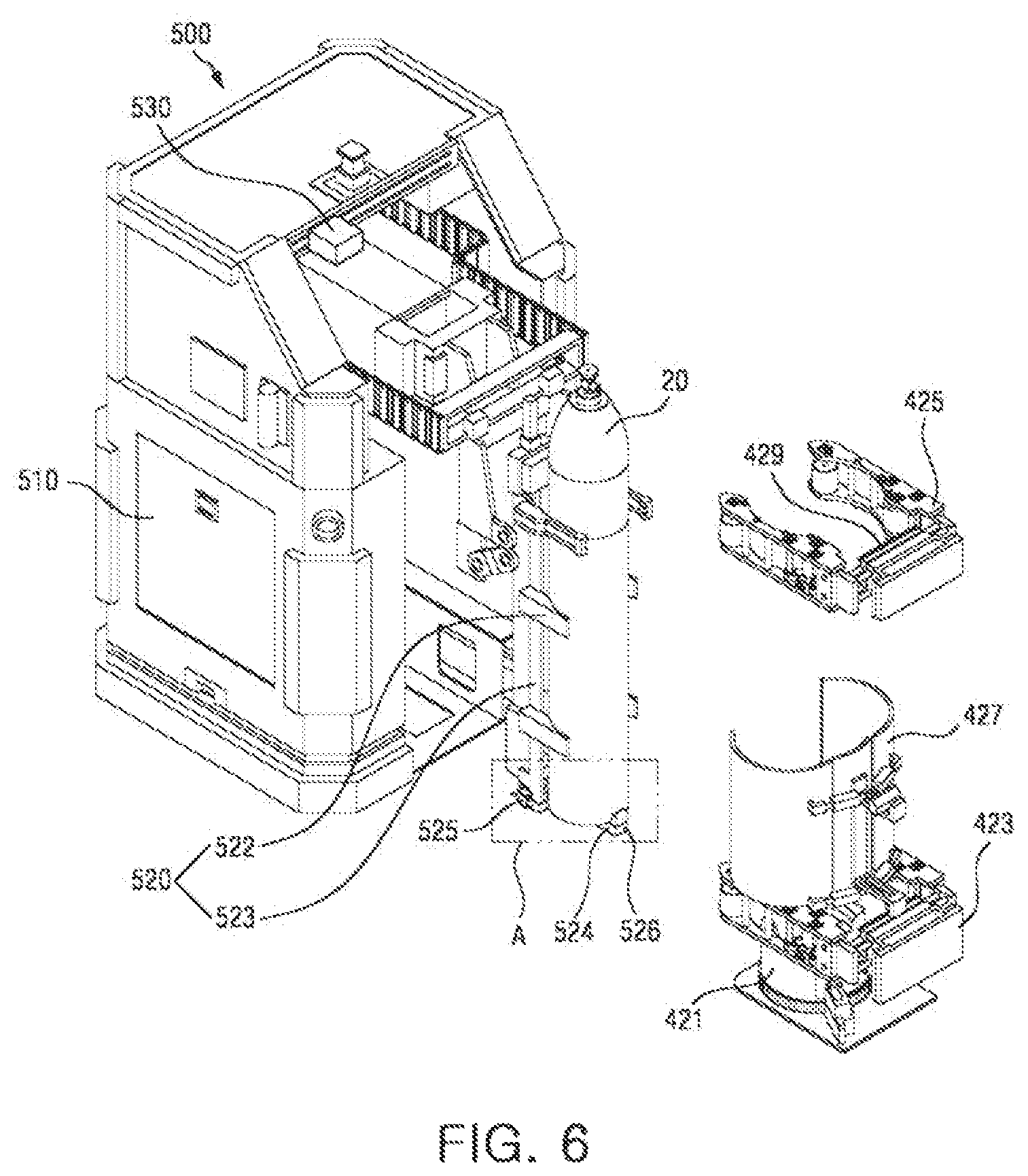 Patent US12297959 Figure 5 – Gas cylinder automation system